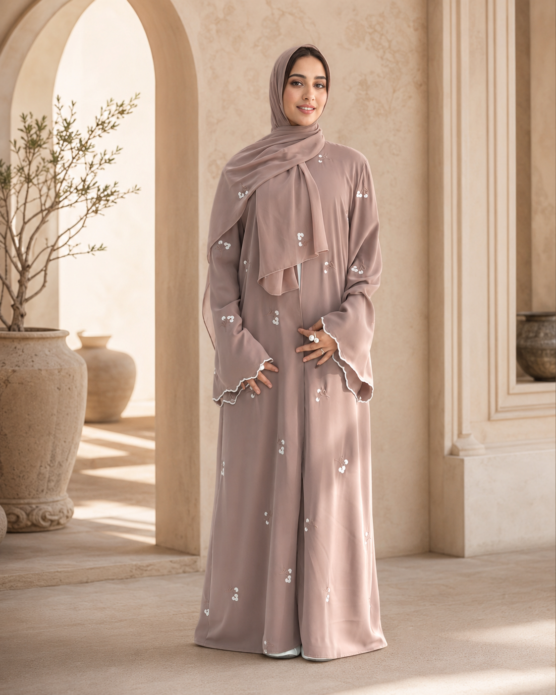 Mirae Abaya Set - Daily and Ramadan Modest Long Dress (D5A)