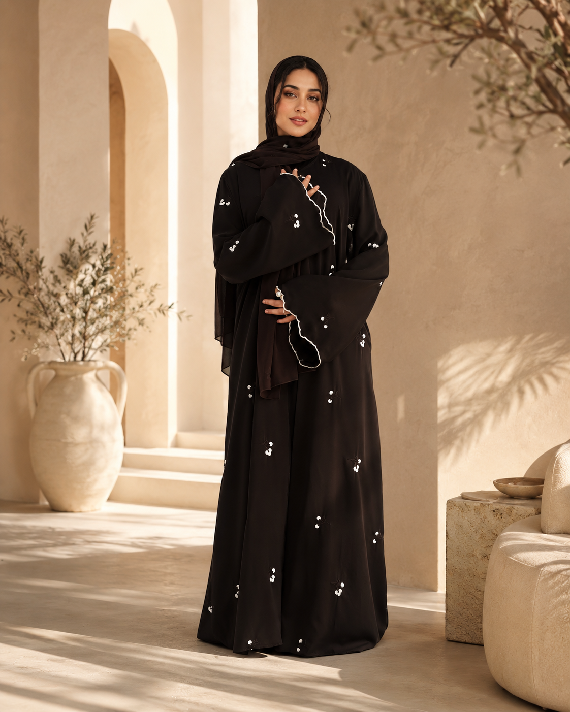 Mirae Abaya Set - Daily and Ramadan Modest Long Dress (D5A)