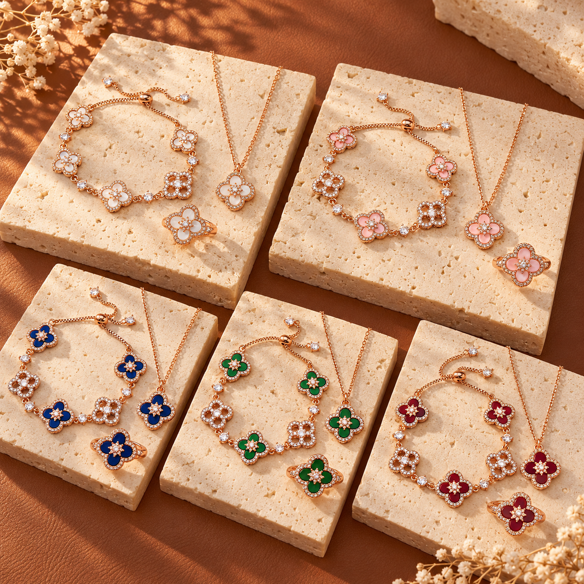 Lulu Clover jewelry set