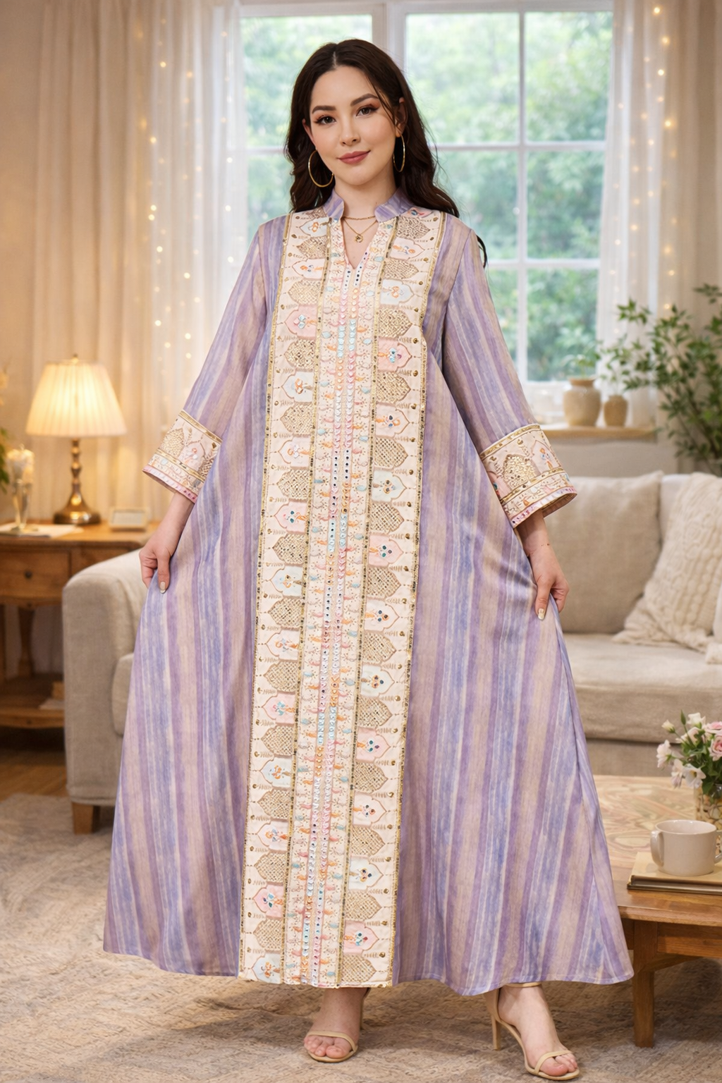 The Regal Heritage Embroidered Abaya