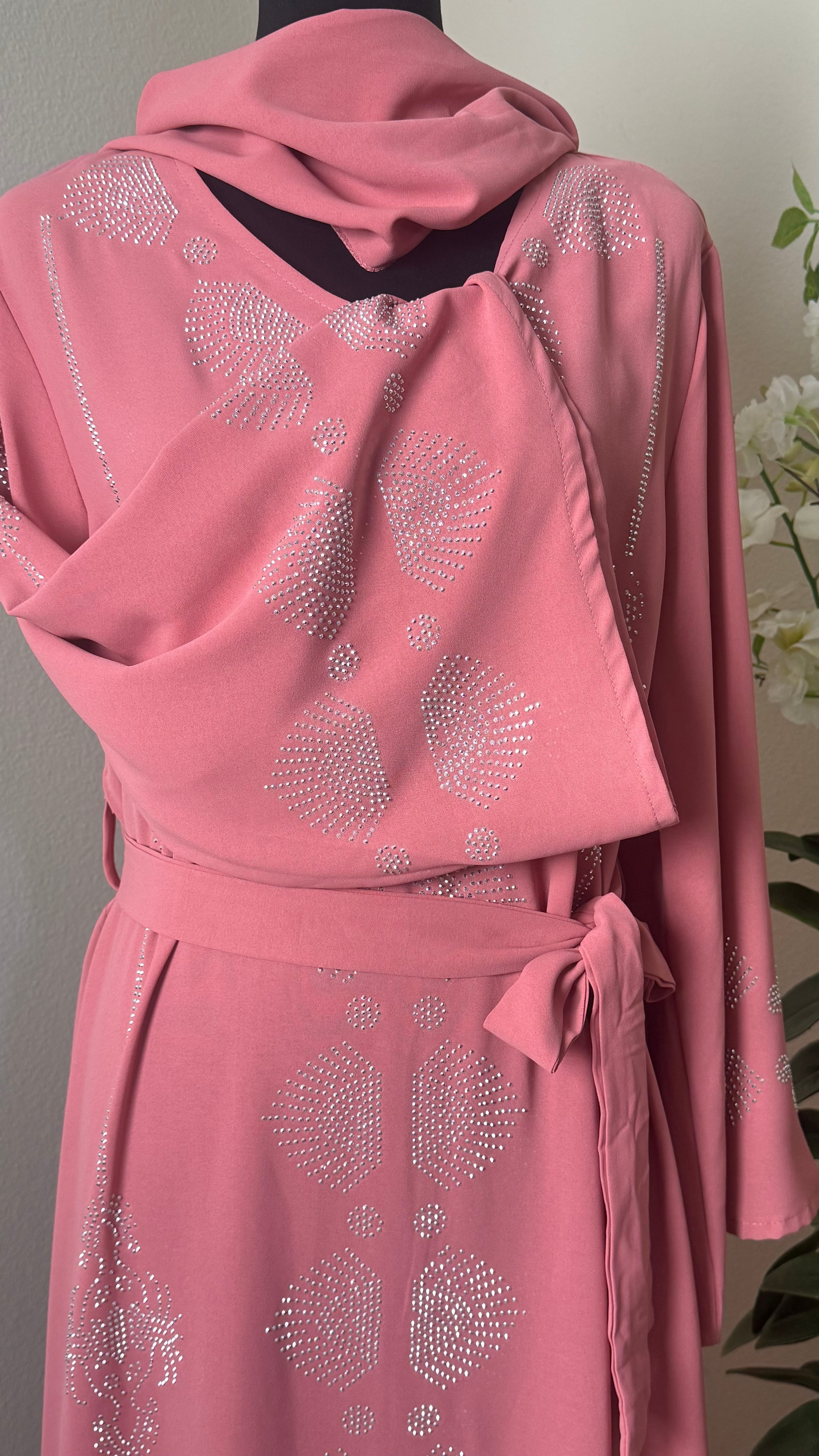 Diamond Flower - Eid & Ramadan Modest Long Dress (SPK07)