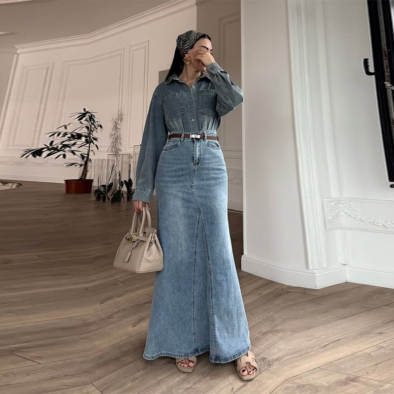Modern Sierra Denim Set | 100% Cotton Two-Piece
