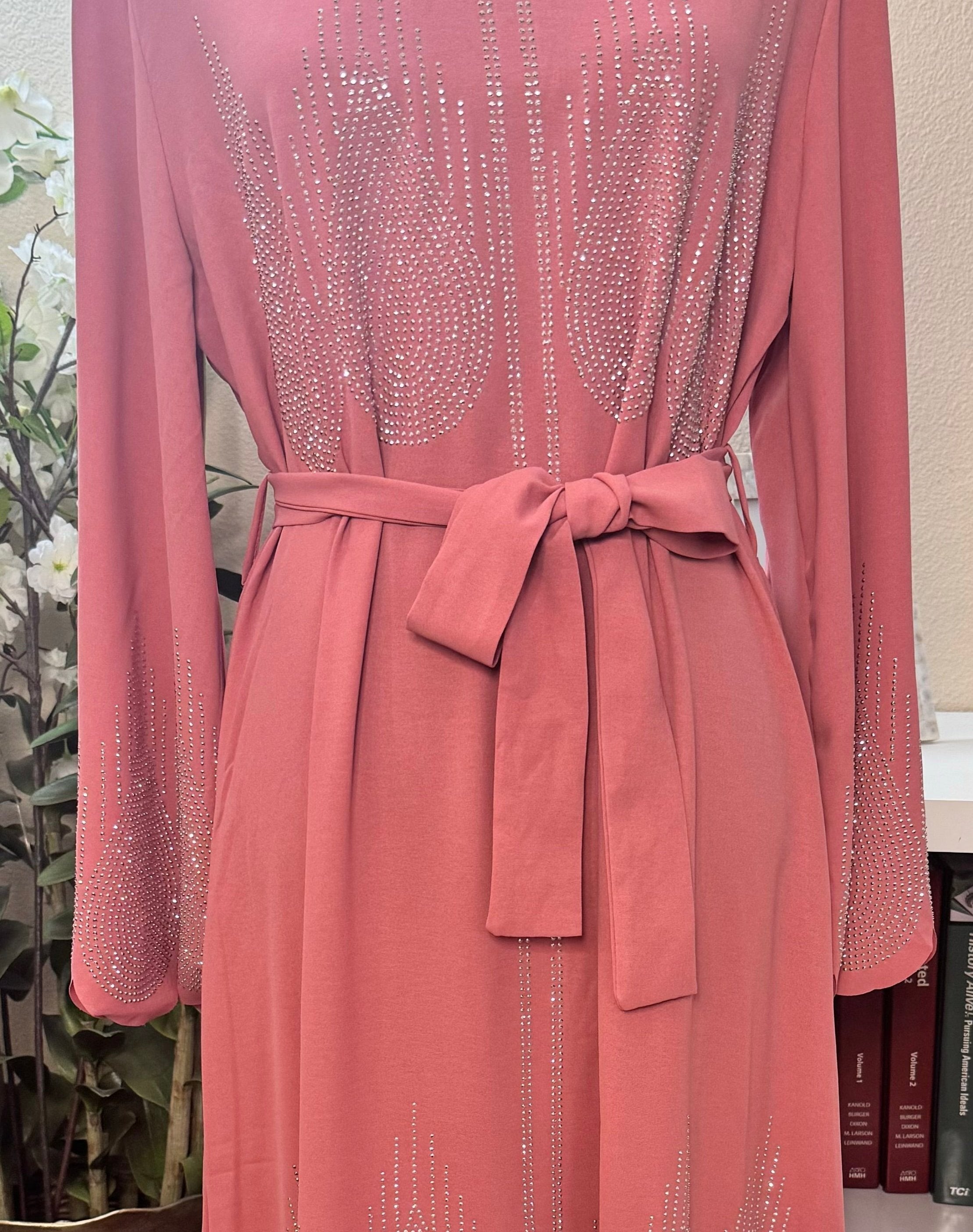 Diamond Serenity The Flames - Eid & Ramadan Modest Long Dress (SPK10)