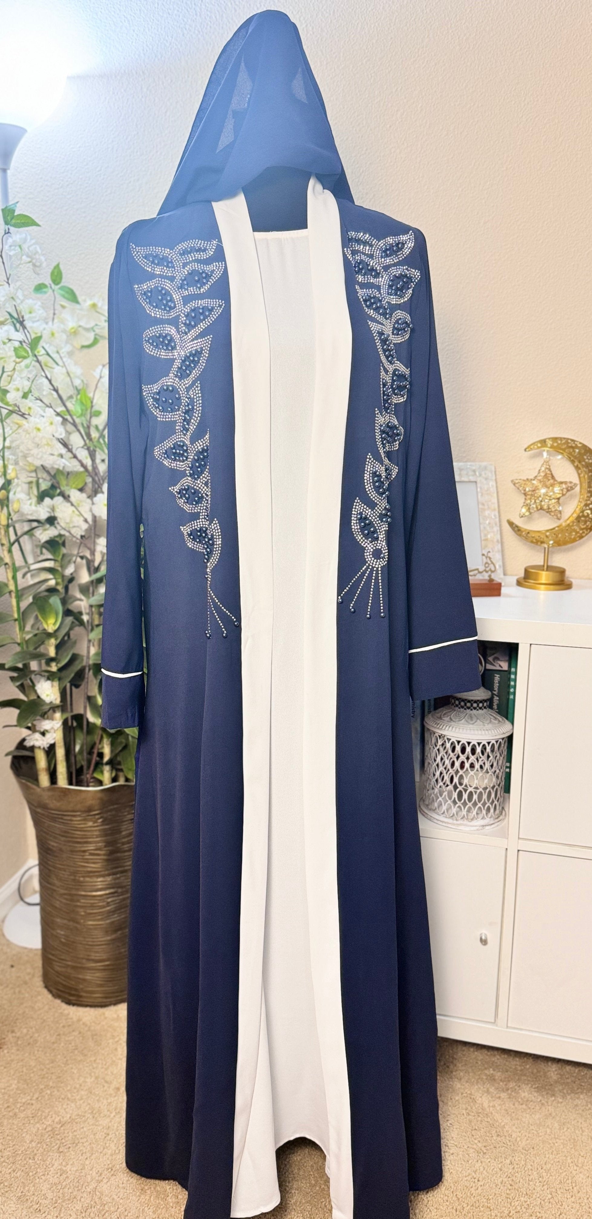 Diamond Serenity Pearl Radiance - Eid & Ramadan Modest Long Dress (SPK12)