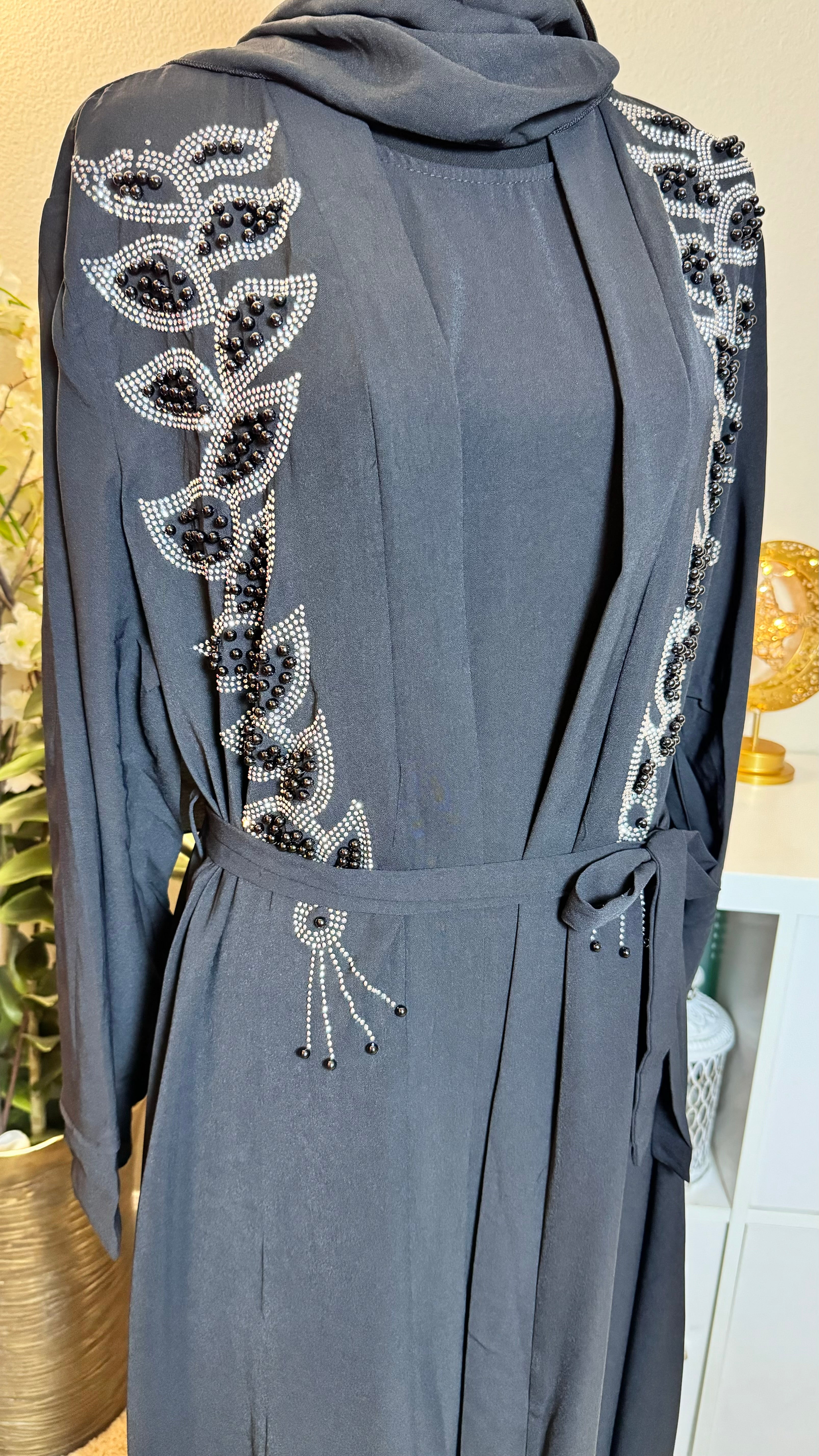 Diamond Serenity Pearl Radiance - Eid & Ramadan Modest Long Dress (SPK12)