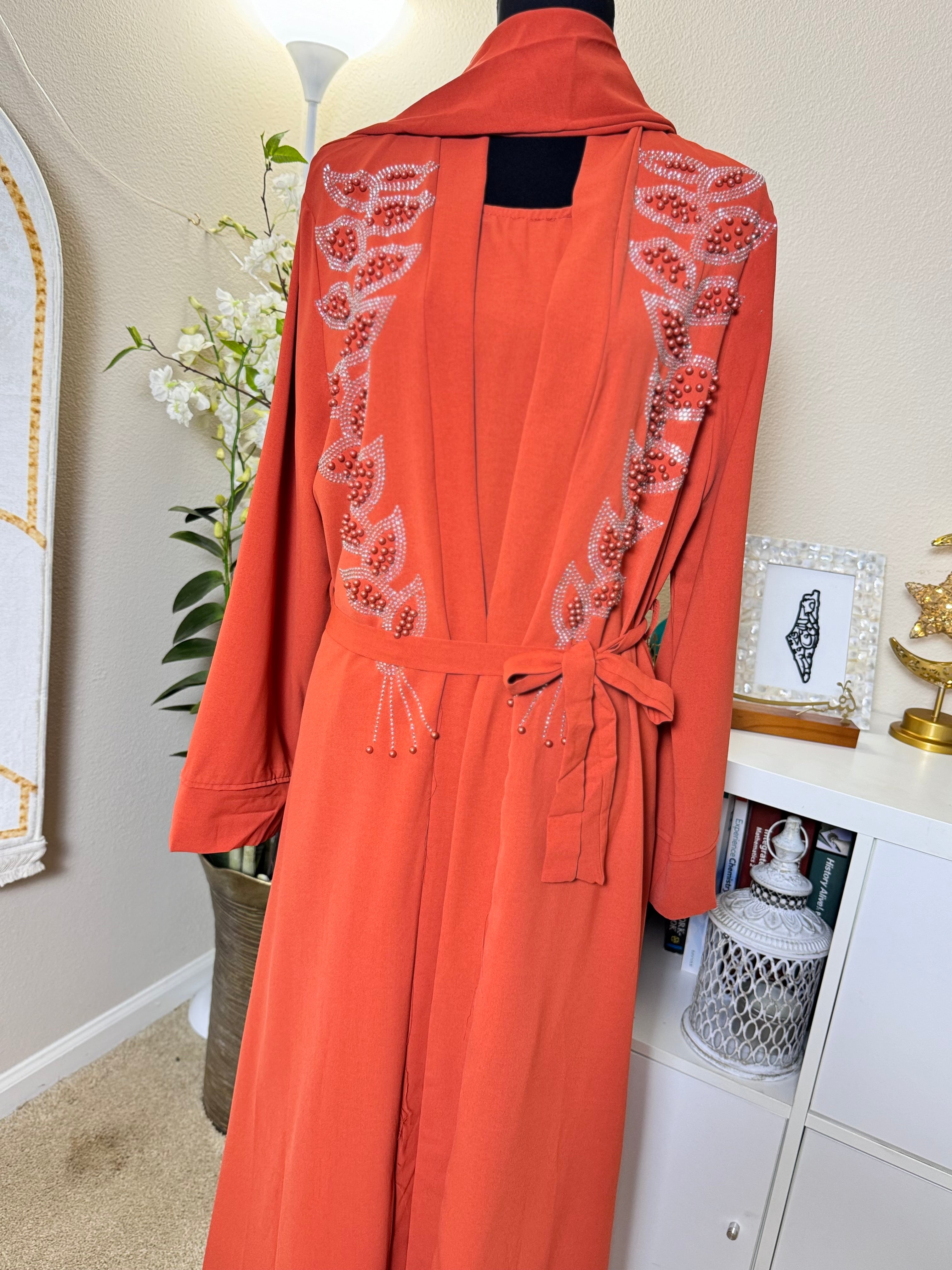 Diamond Serenity Pearl Radiance - Eid & Ramadan Modest Long Dress (SPK12)