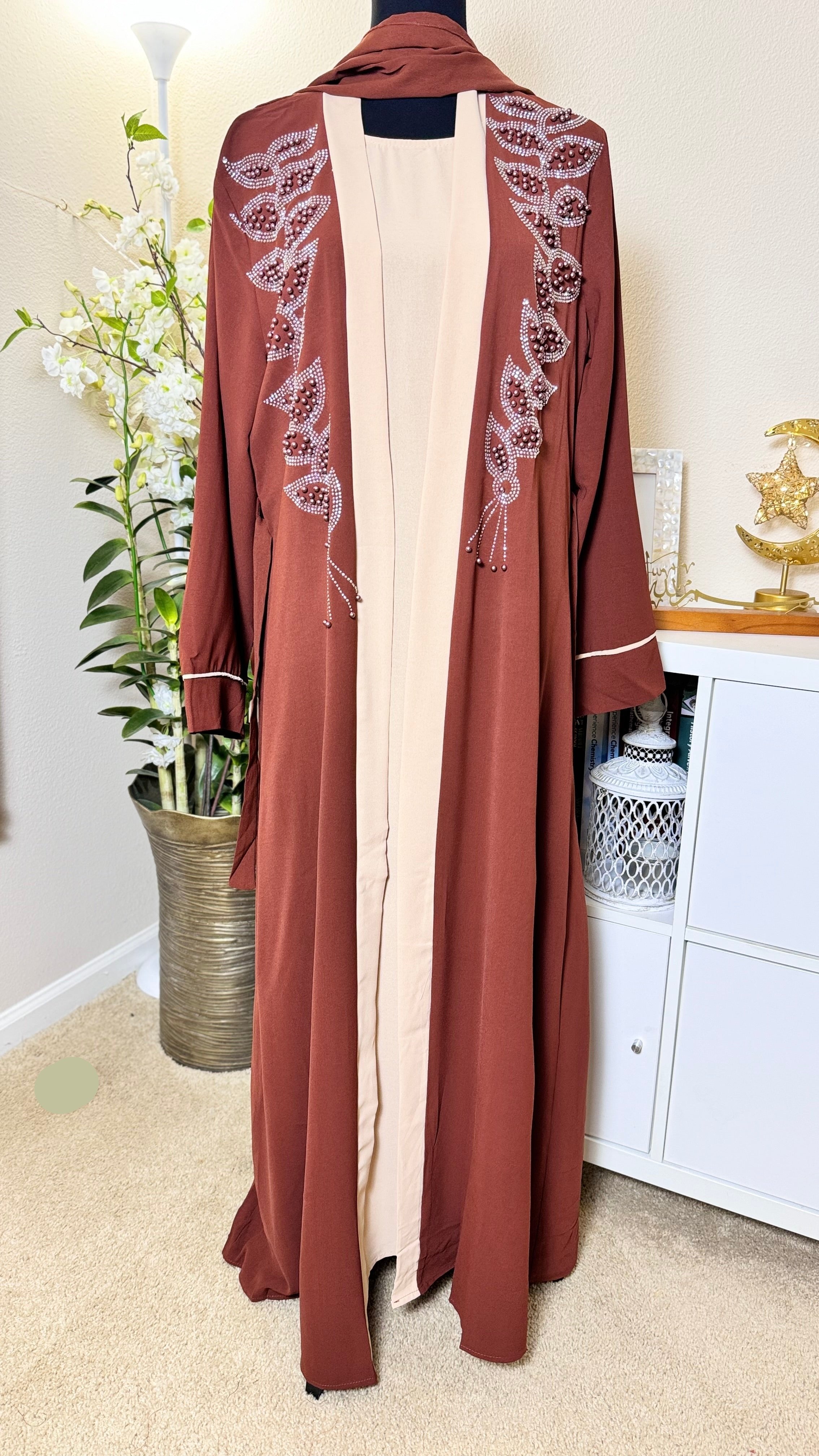 SPK01 Eid abaya/ramadan abaya/ Eid dresses Diamond Serenity Pearl Radiance