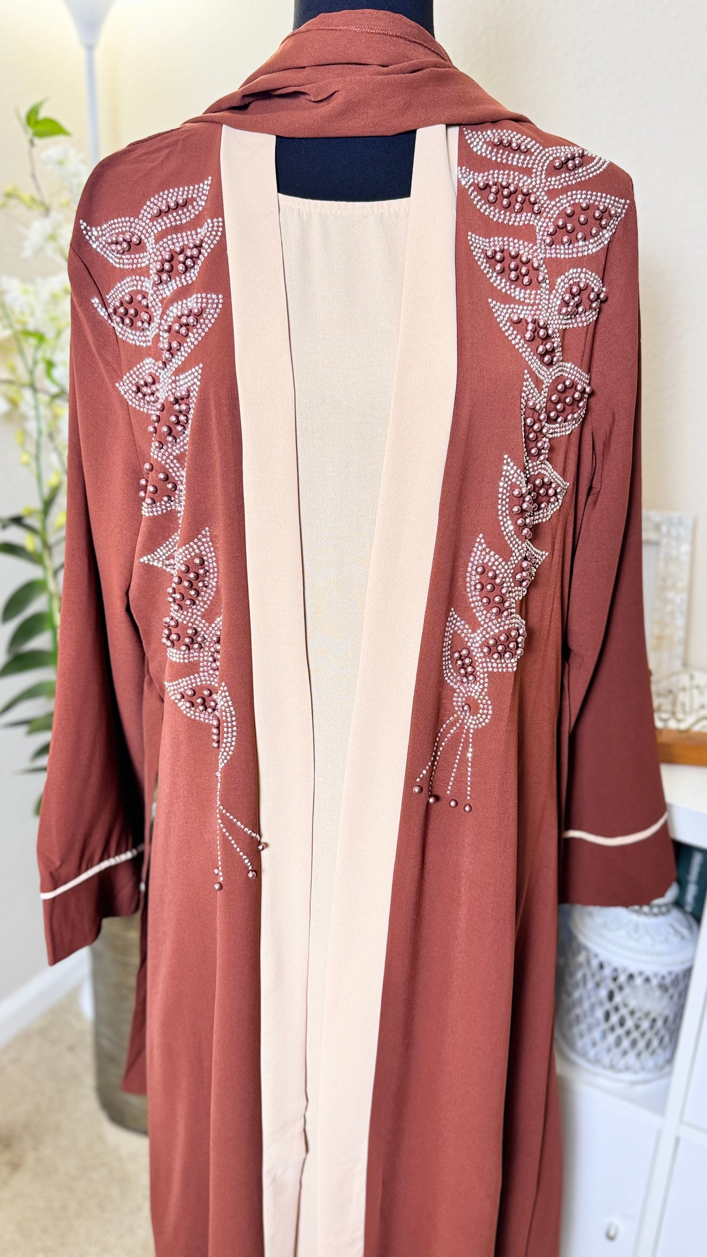 SPK01 Eid abaya/ramadan abaya/ Eid dresses Diamond Serenity Pearl Radiance