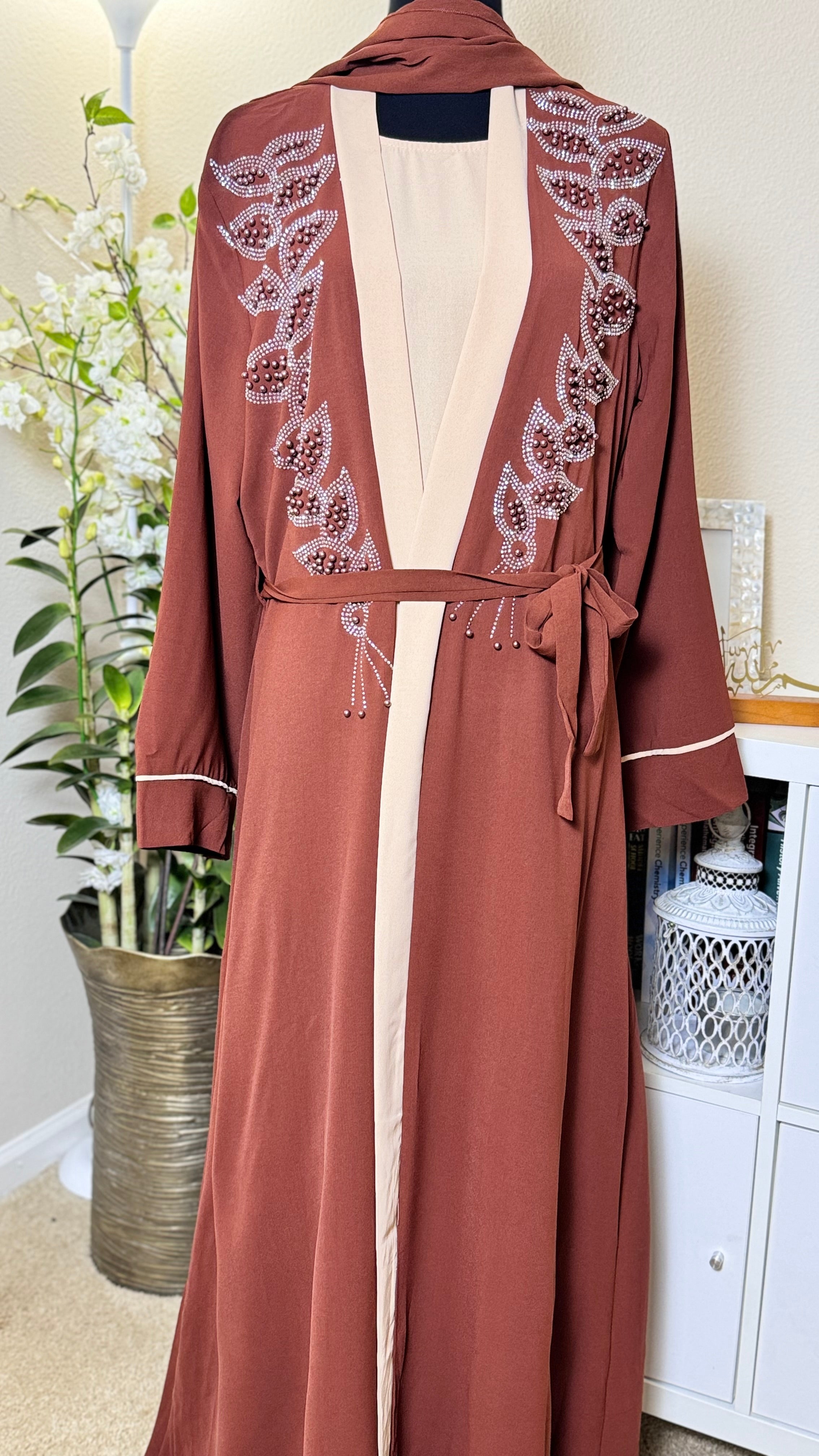 Diamond Serenity Pearl Radiance - Eid & Ramadan Modest Long Dress (SPK12)