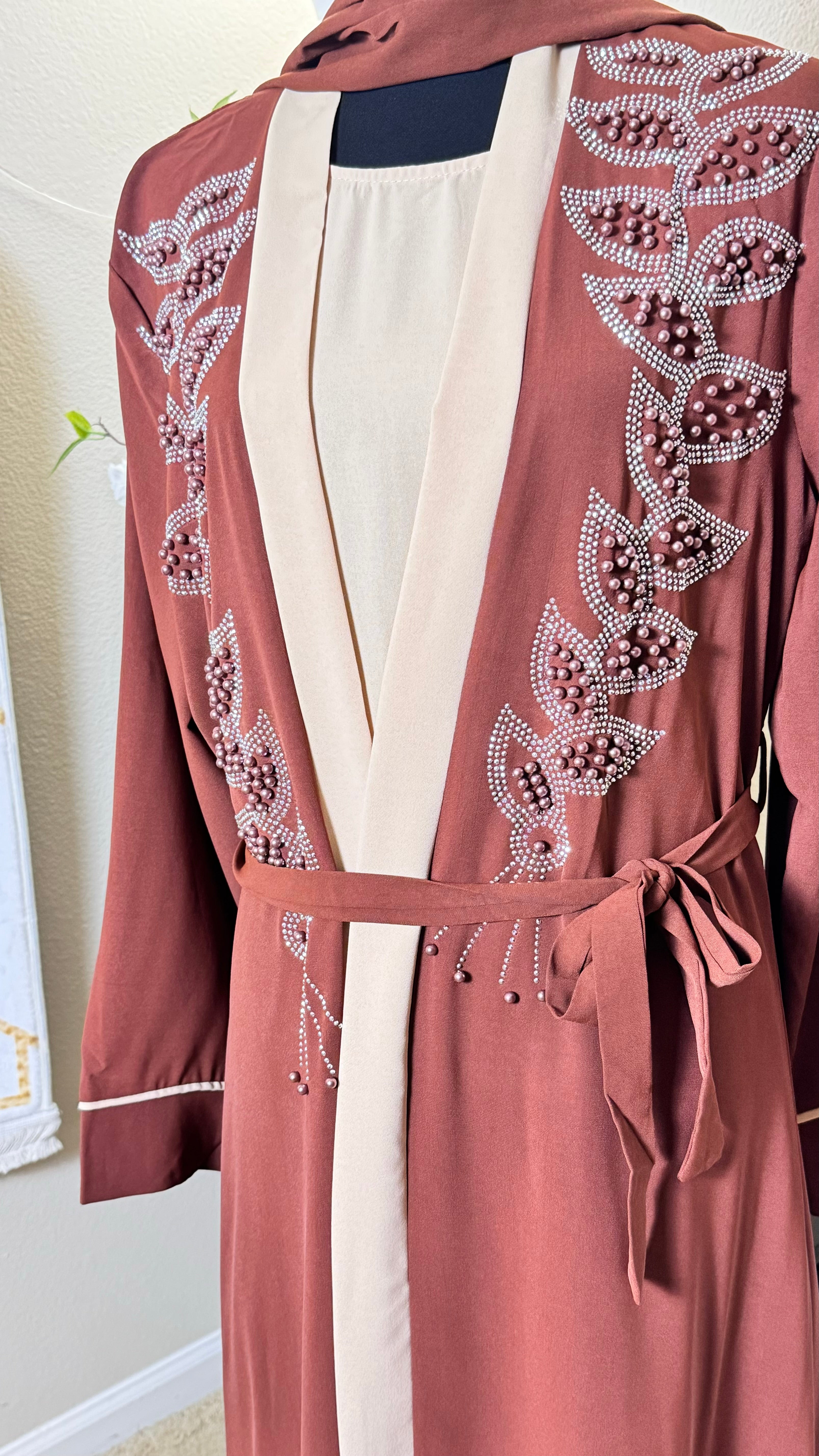 Diamond Serenity Pearl Radiance - Eid & Ramadan Modest Long Dress (SPK12)