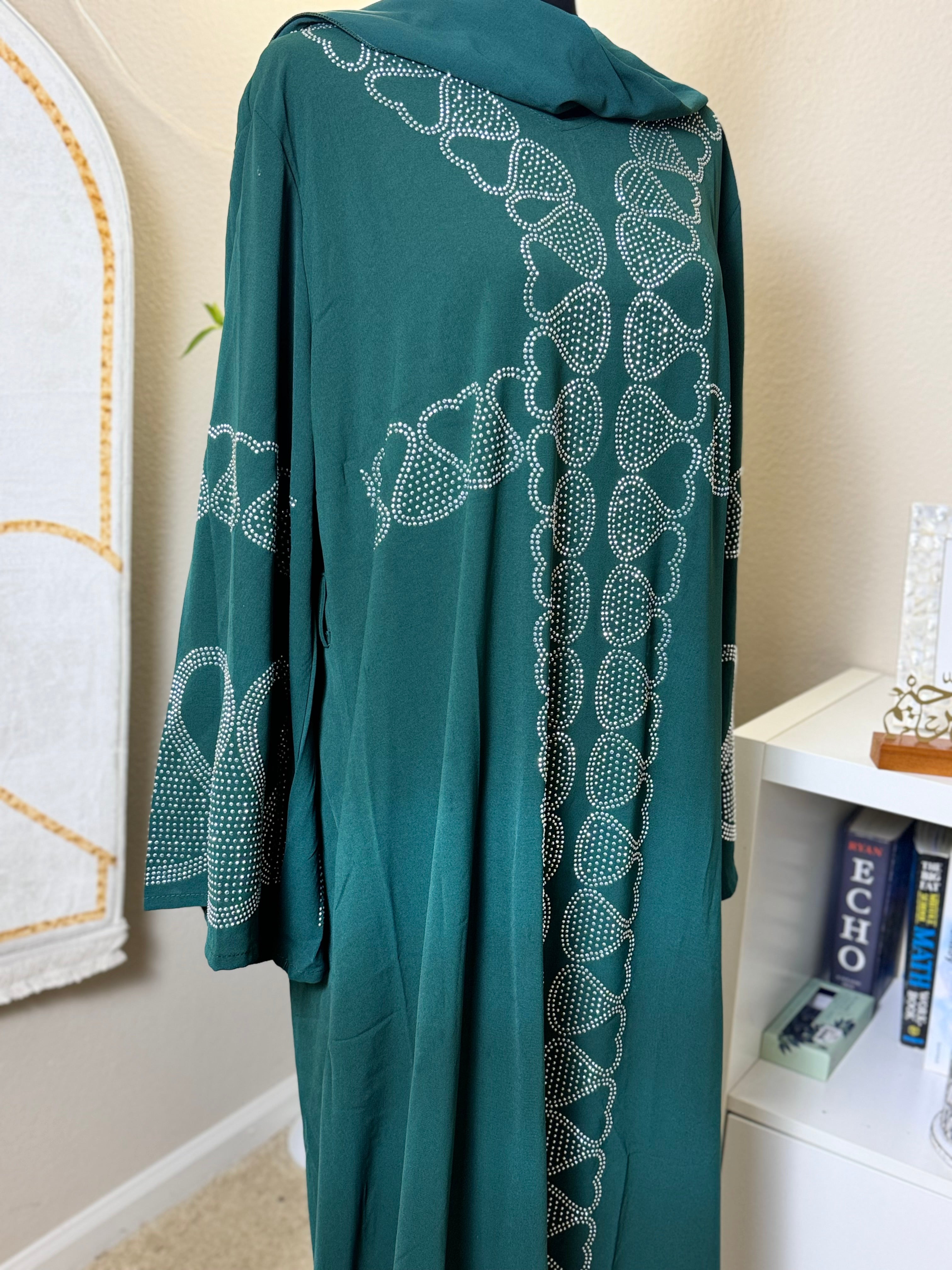 SPK04 Eid abaya/ramadan abaya/ Eid dresses Diamond Serenity The Hearts
