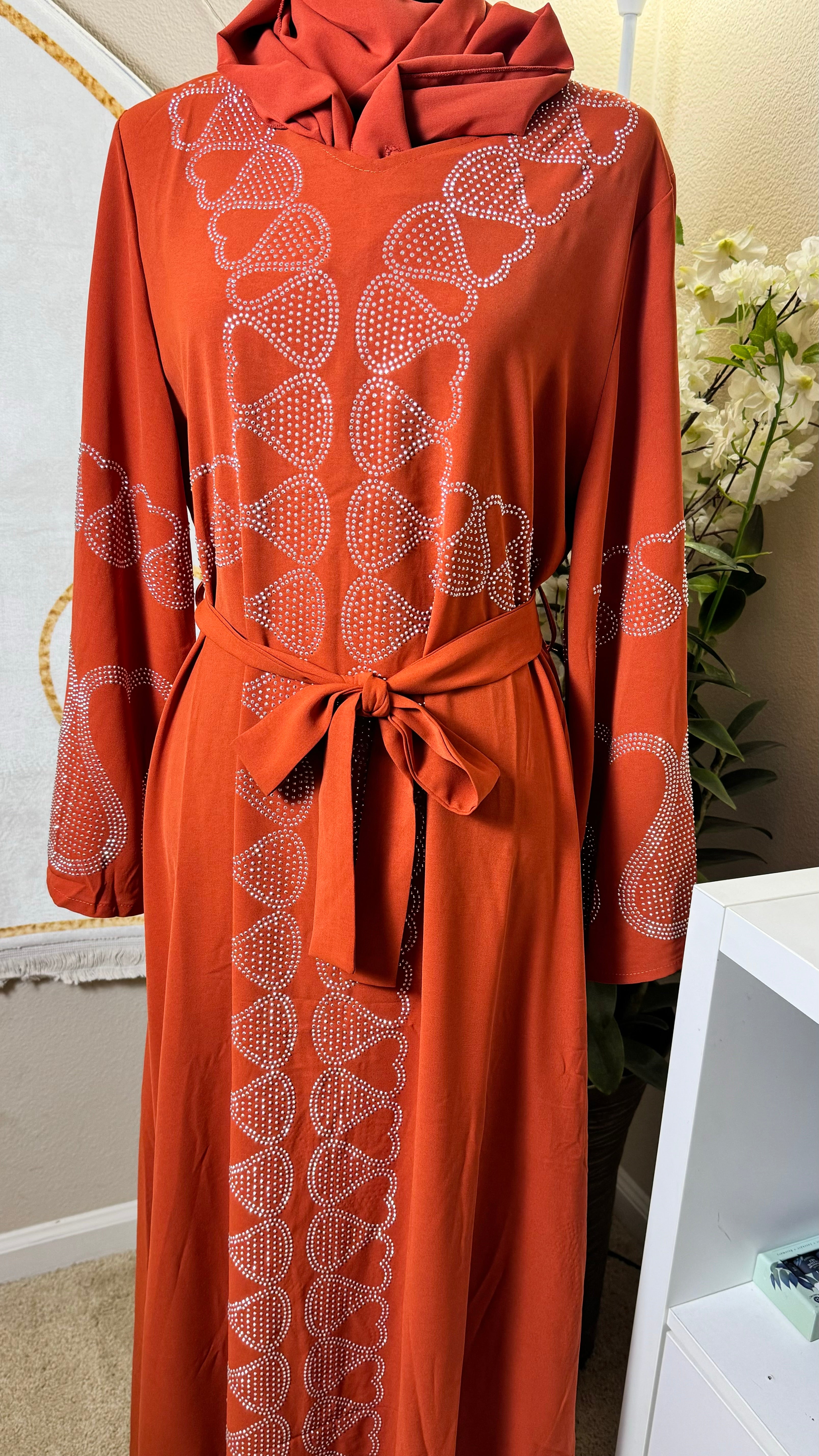 SPK04 Eid abaya/ramadan abaya/ Eid dresses Diamond Serenity The Hearts