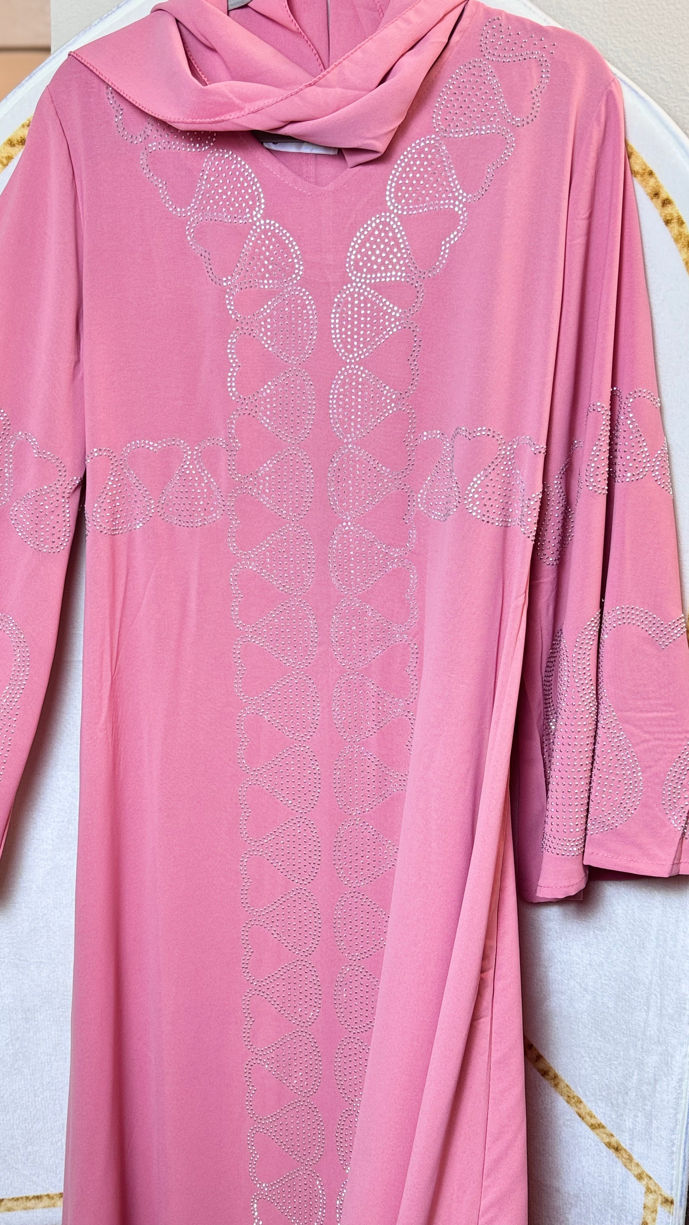 SPK04 Eid abaya/ramadan abaya/ Eid dresses Diamond Serenity The Hearts