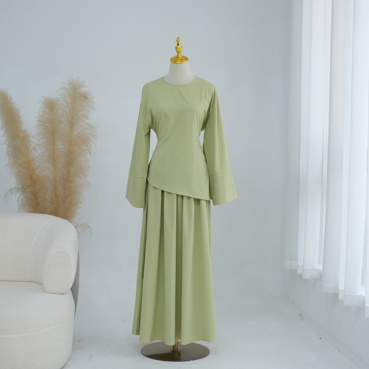 Willow Two-Piece Set | Blouse & Tiered Skirt