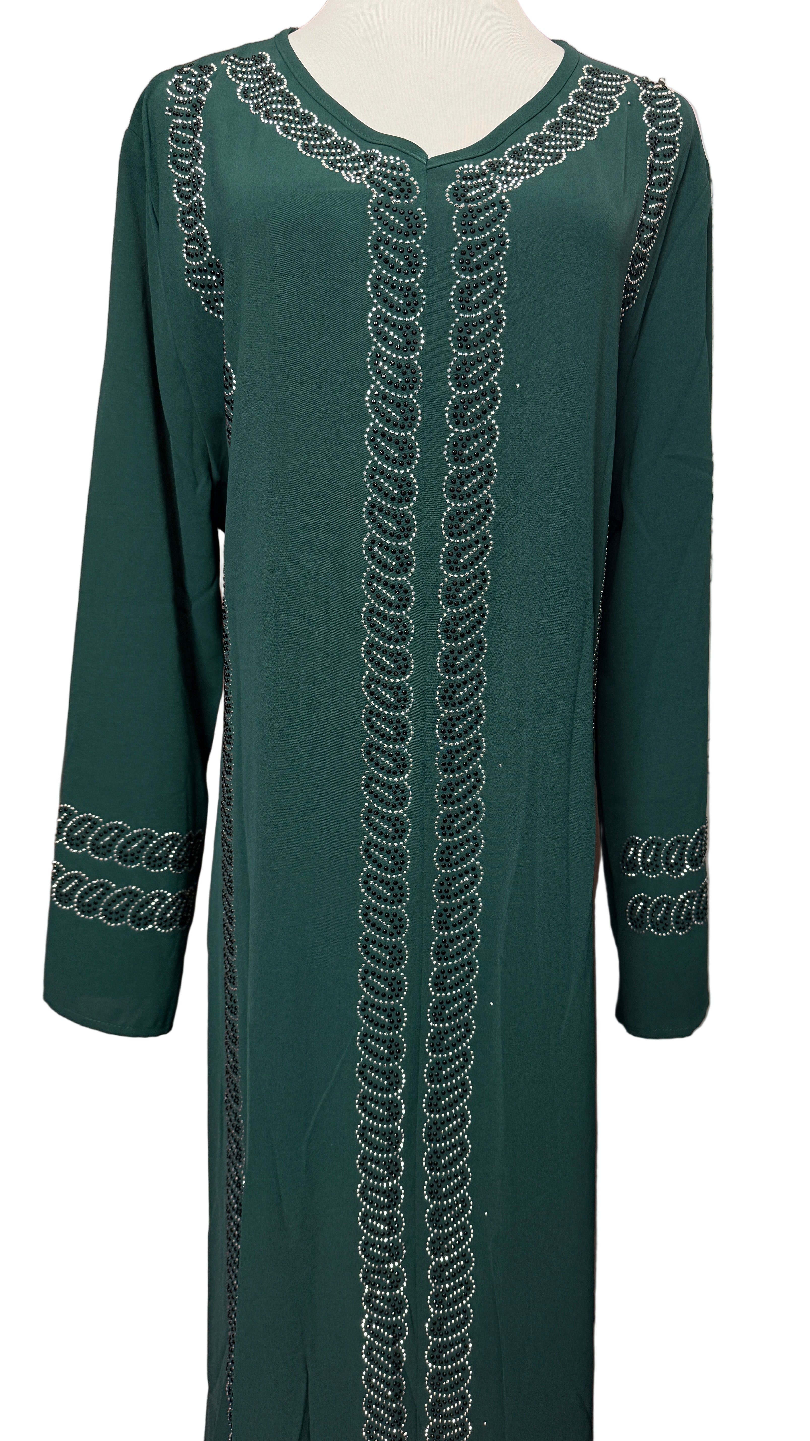 Diamond Serenity Pure Leaves - Eid & Ramadan Modest Long Dress (SPK02)