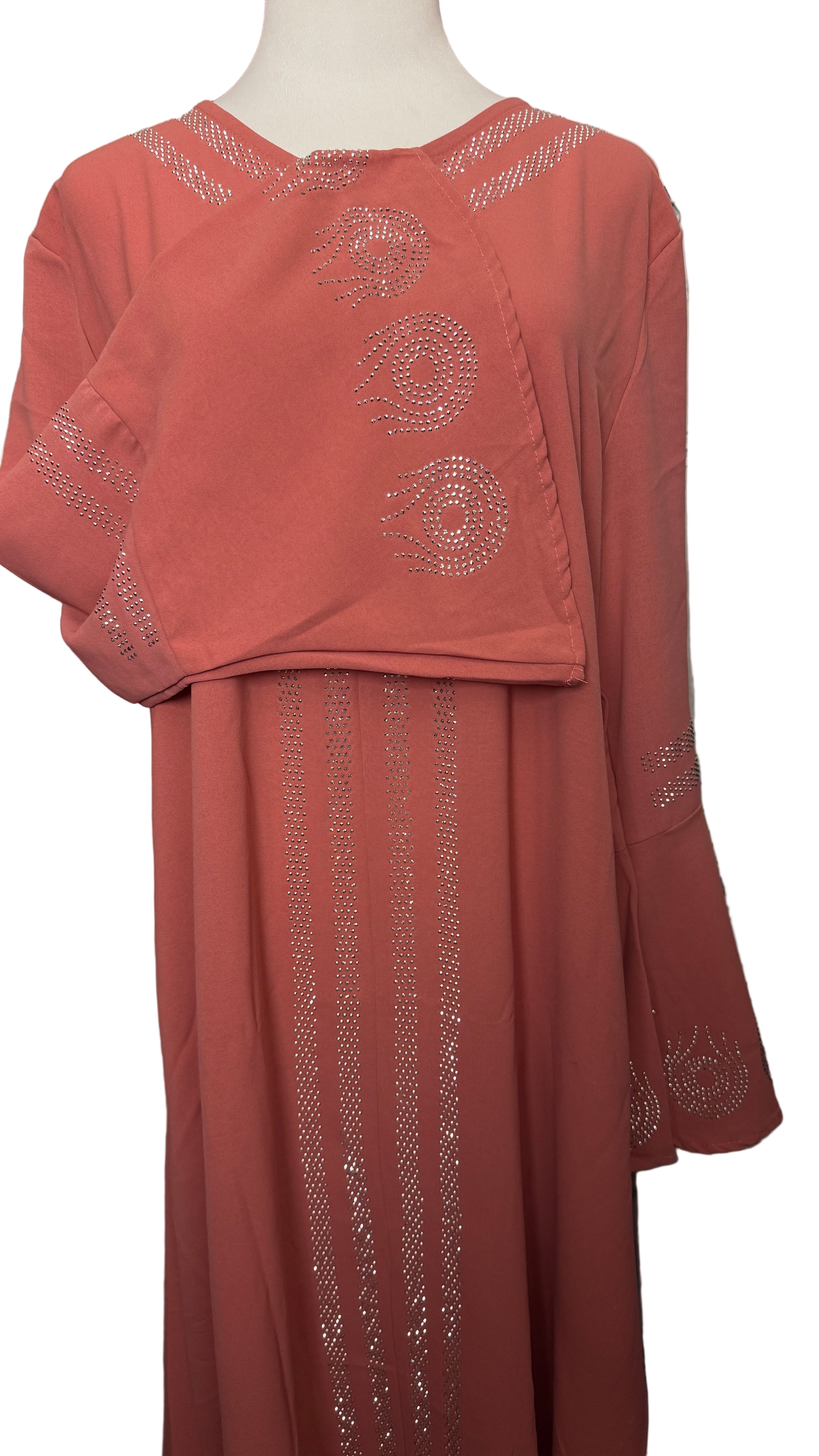 Diamond Serenity The Feather- Eid & Ramadan Modest Long Dress (SPK06)