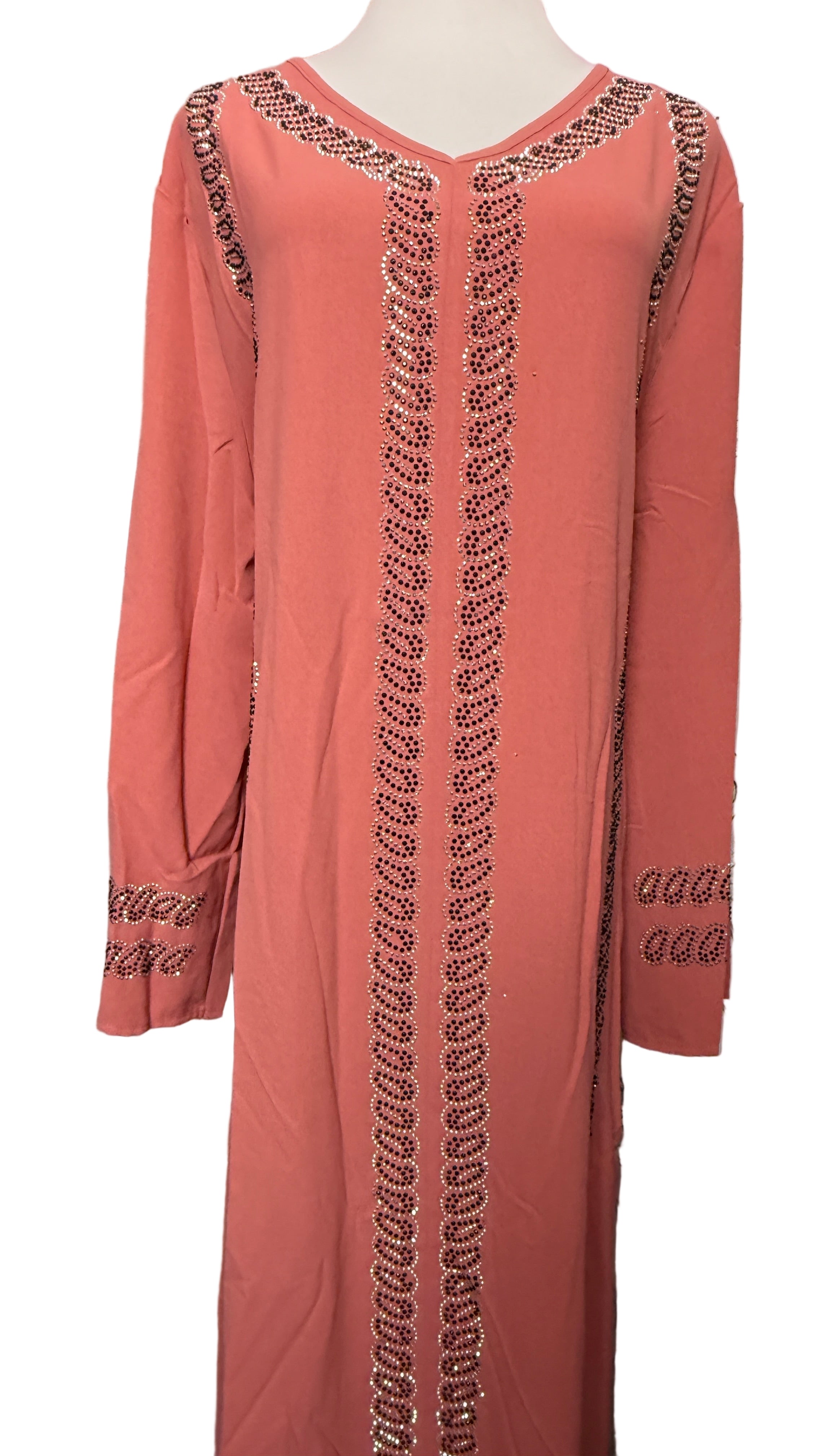 Diamond Serenity Pure Leaves - Eid & Ramadan Modest Long Dress (SPK02)