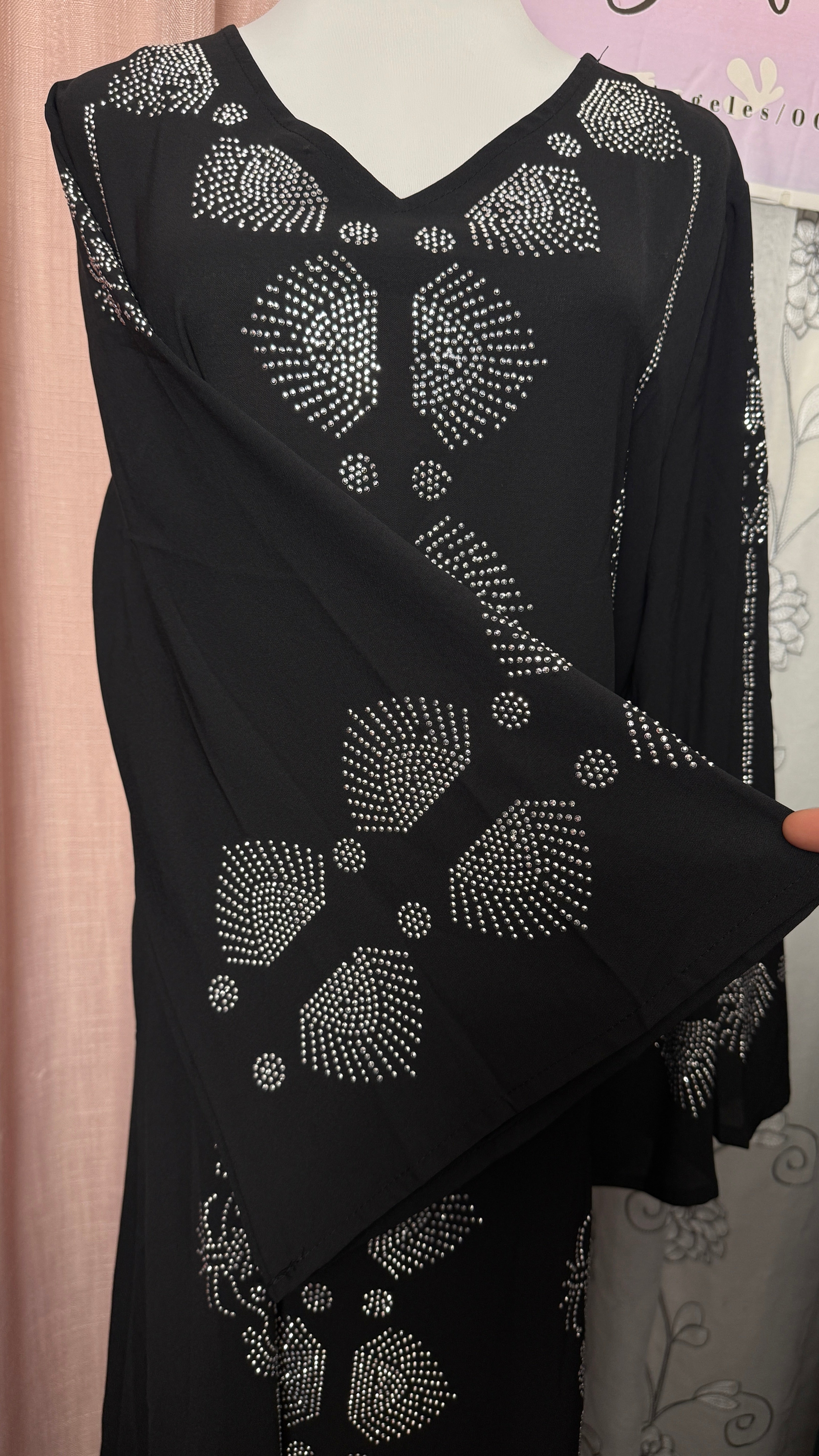 Diamond Flower - Eid & Ramadan Modest Long Dress (SPK07)