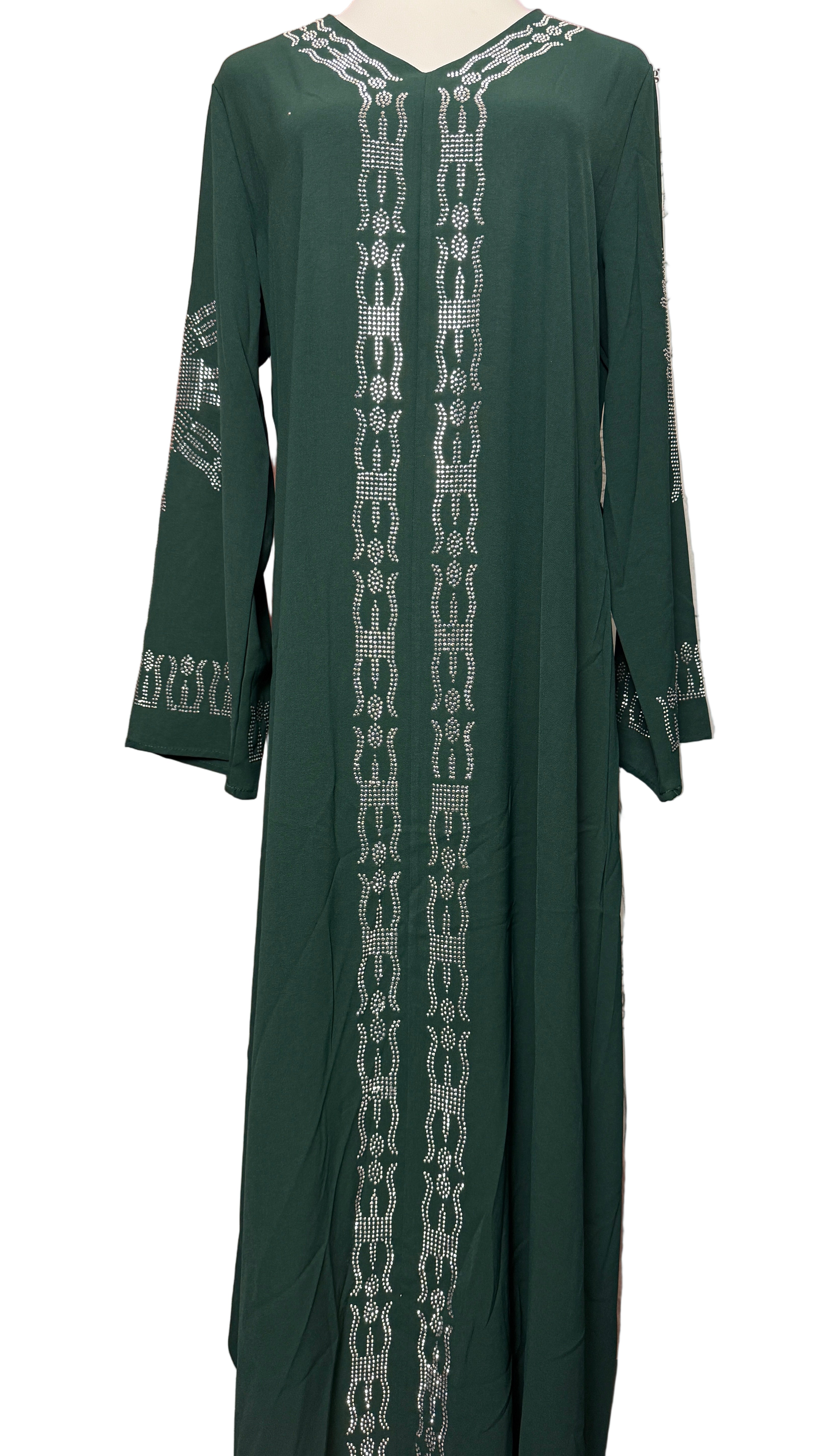 Diamond Serenity Snow Flakes - Eid & Ramadan Modest Long Dress (SPK11)