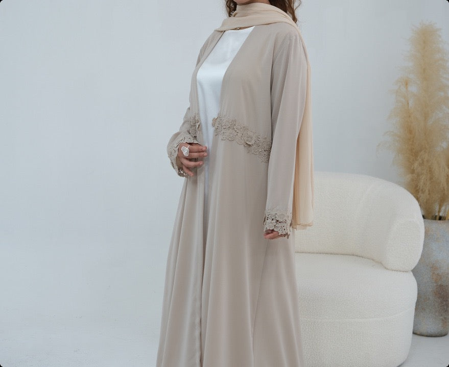 Camellia Floral Embroidered Kimono Cardigan