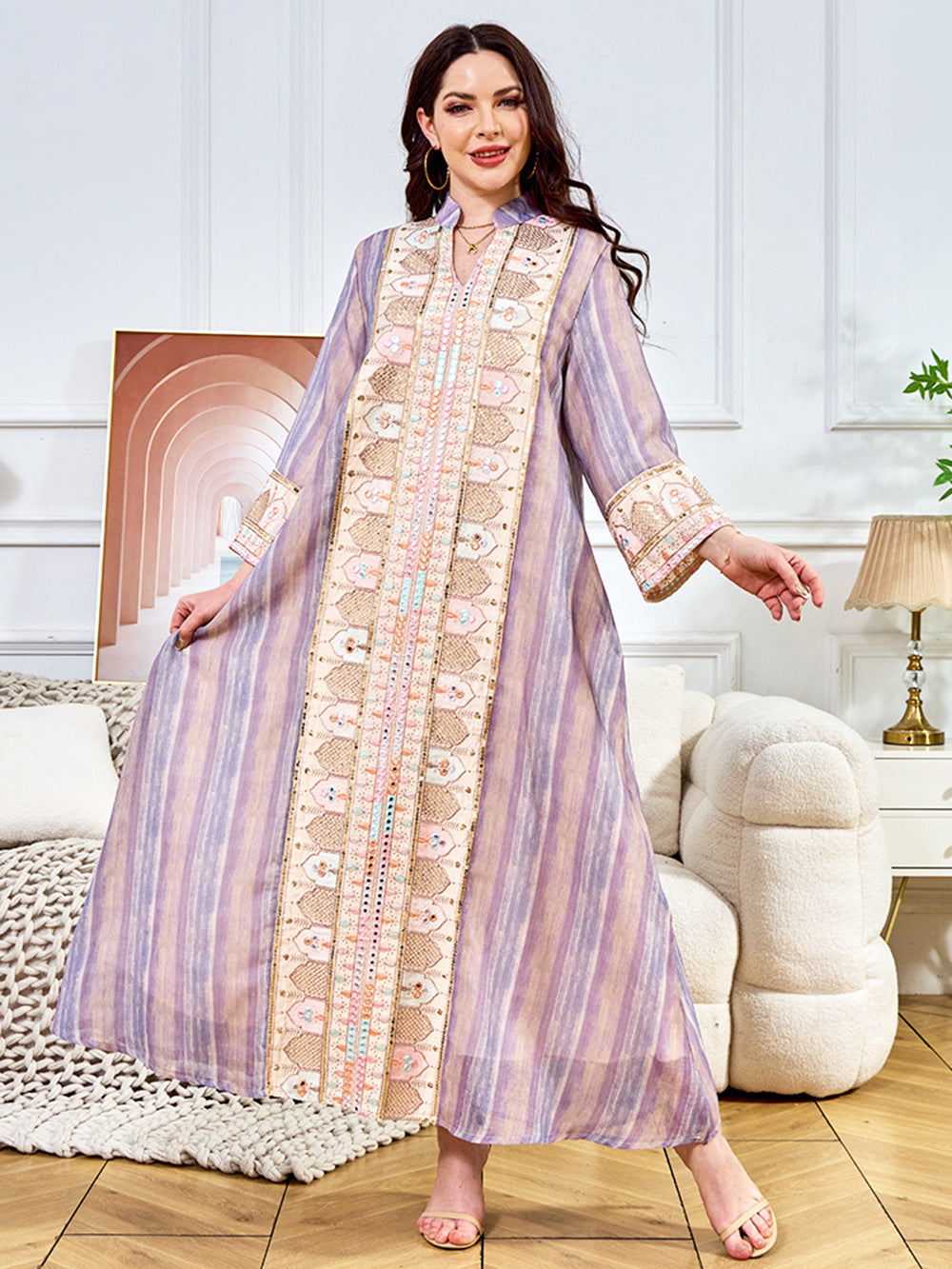The Regal Heritage Embroidered Abaya