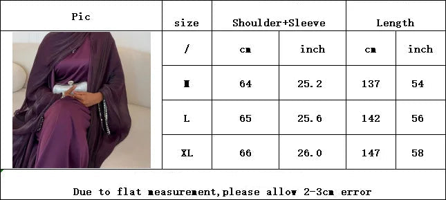 Malaika Luxe Satin Abaya Set – Eid & Ramadan Modest Long Dress (LXM8)