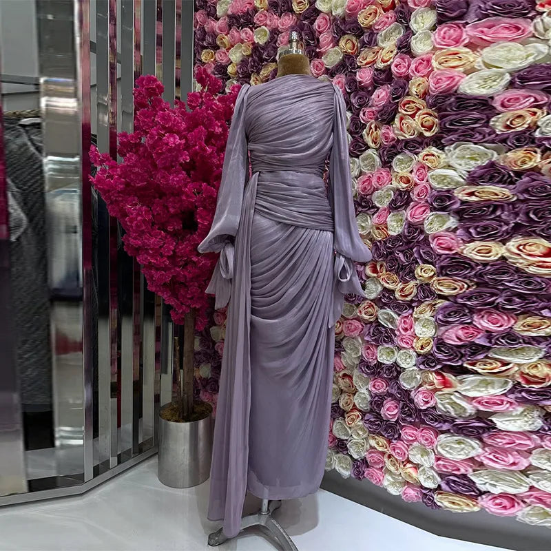 Symphony Draped Abaya Dress – Eid & Ramadan Modest Long Dress (LX08)