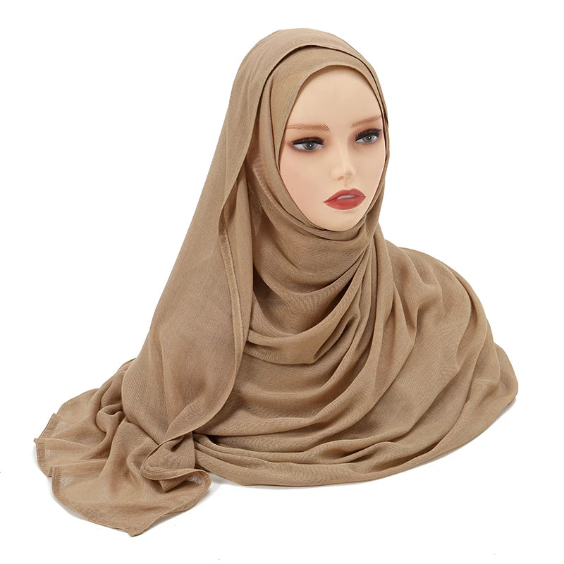 Everyday Essential – Premium Modal Hijab/ Rayon/ Cotton Shawls For Women 190*85cm