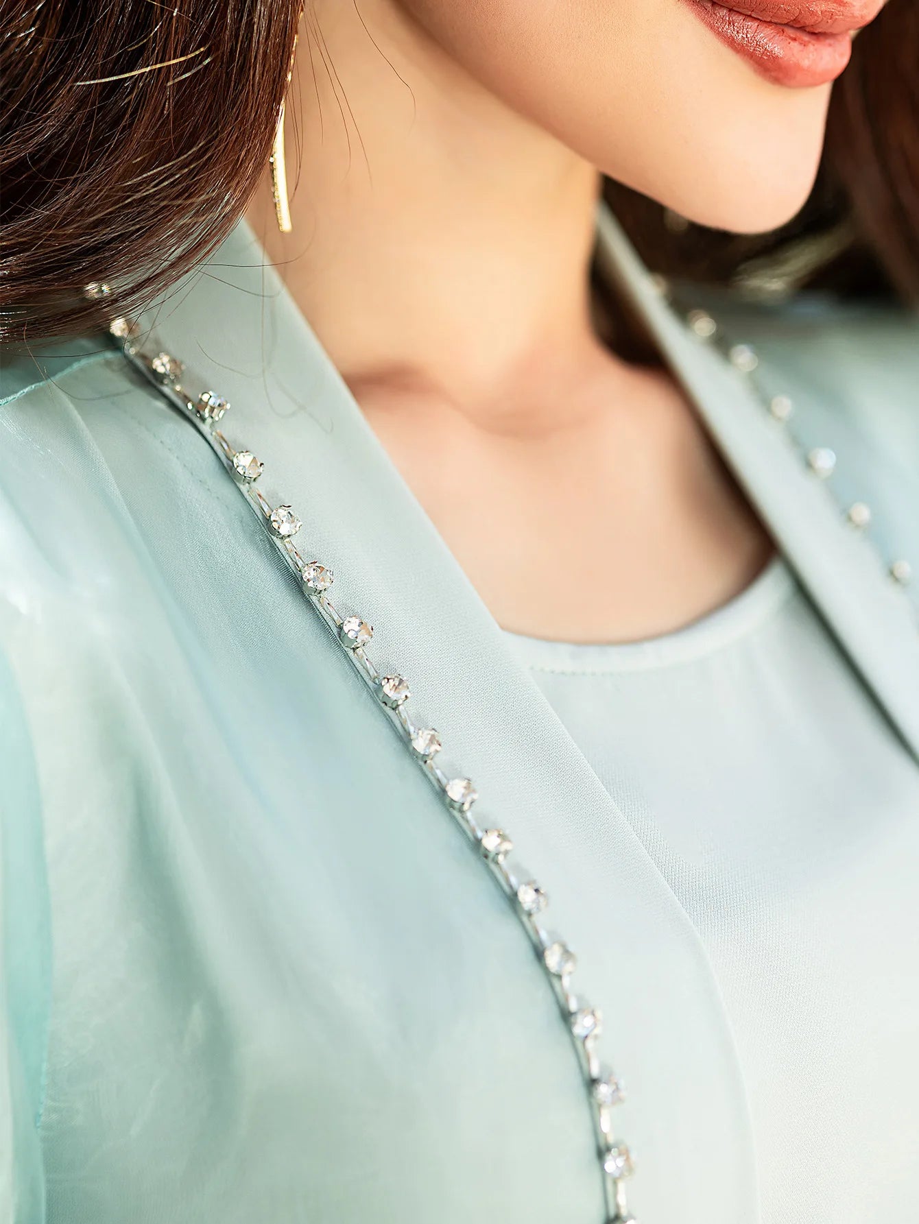 Layali Pearl Satin Abaya Set – Eid & Ramadan Modest Long Dress (LXG8)