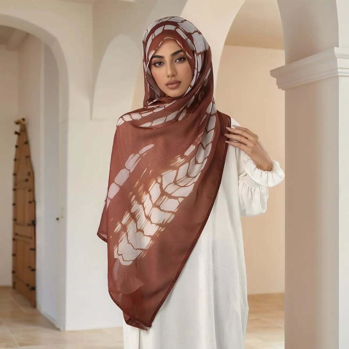New Watercolor Modal Hijab Scarf Digital Printed