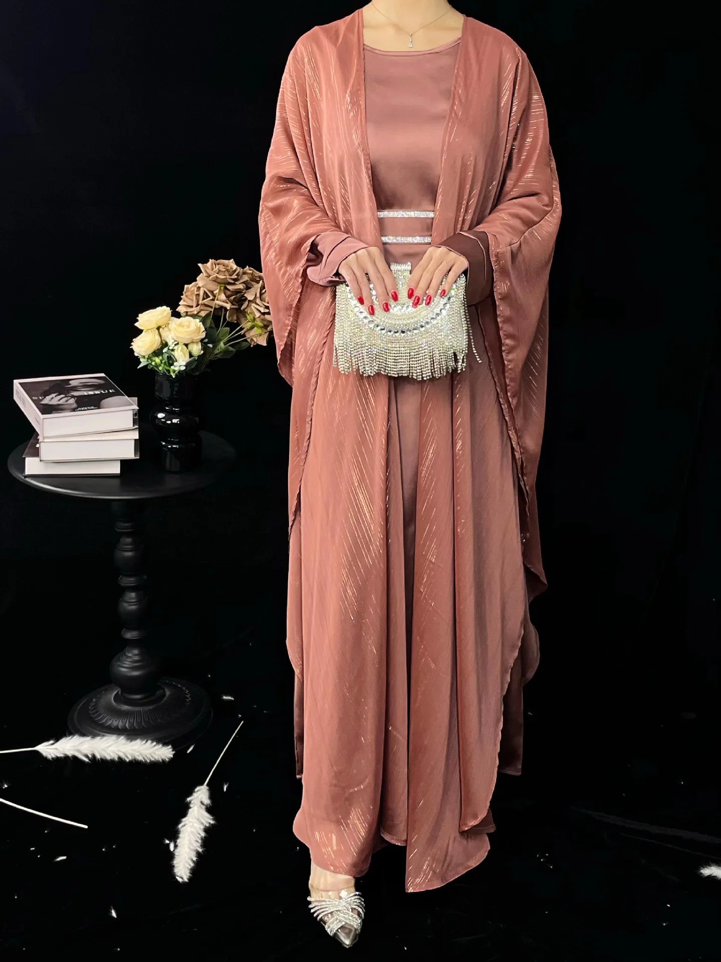 Velora Luxe Abaya set β Eid & Ramadan Modest Long Dress (LX13)