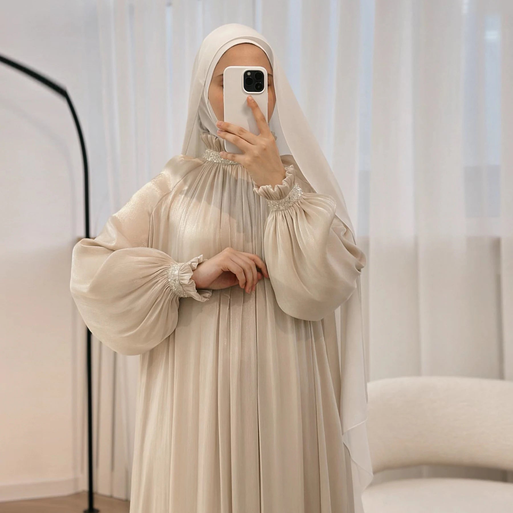 Glimmer Charm Abaya – Eid & Ramadan Modest Long Dress (LX00)