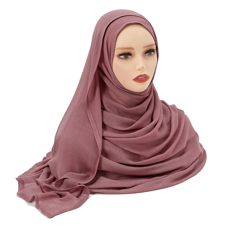 Everyday Essential – Premium Modal Hijab/ Rayon/ Cotton Shawls For Women 190*85cm