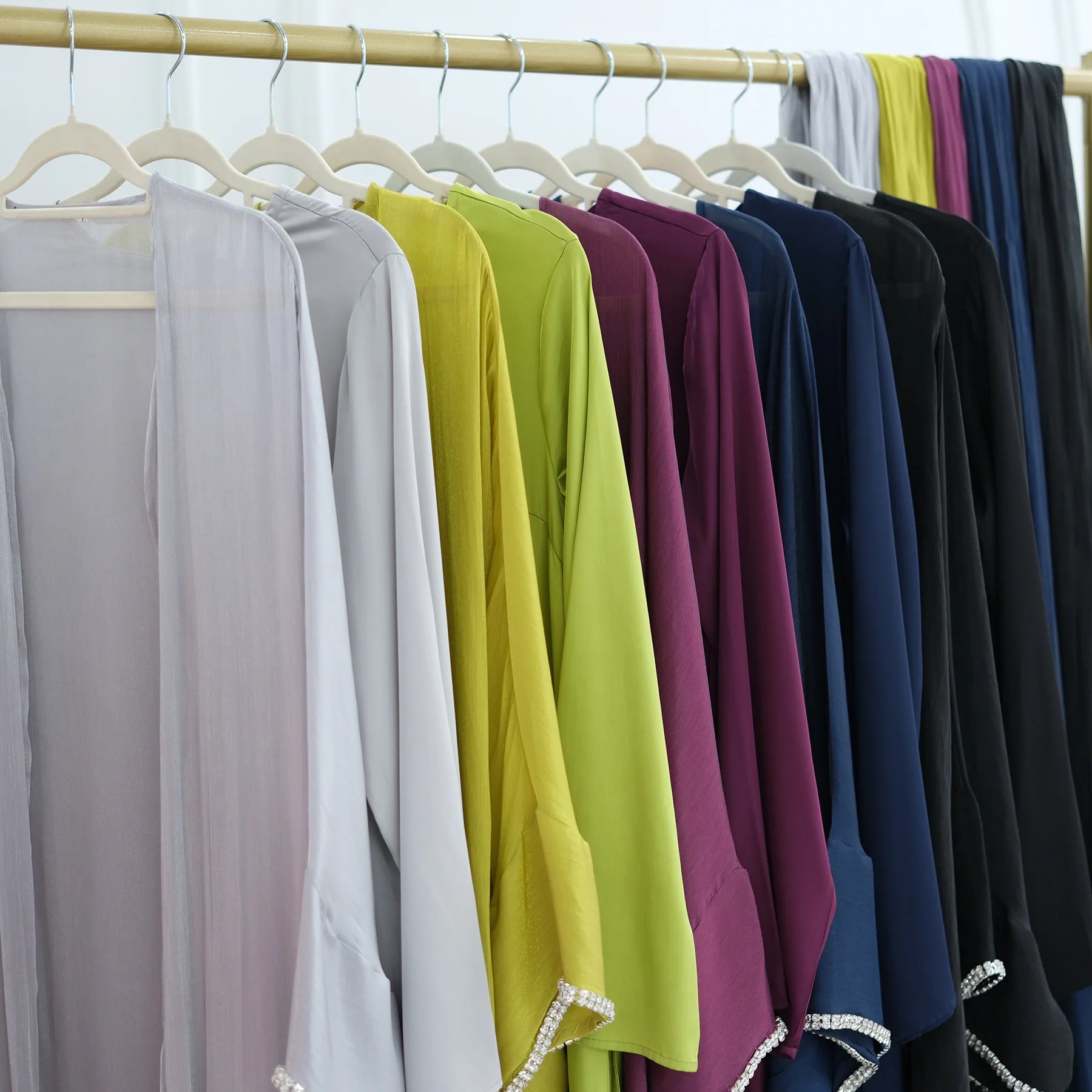 Malaika Luxe Satin Abaya Set – Eid & Ramadan Modest Long Dress (LXM8)