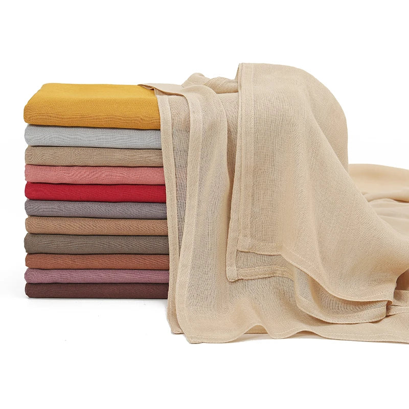 Everyday Essential – Premium Modal Hijab/ Rayon/ Cotton Shawls For Women 190*85cm