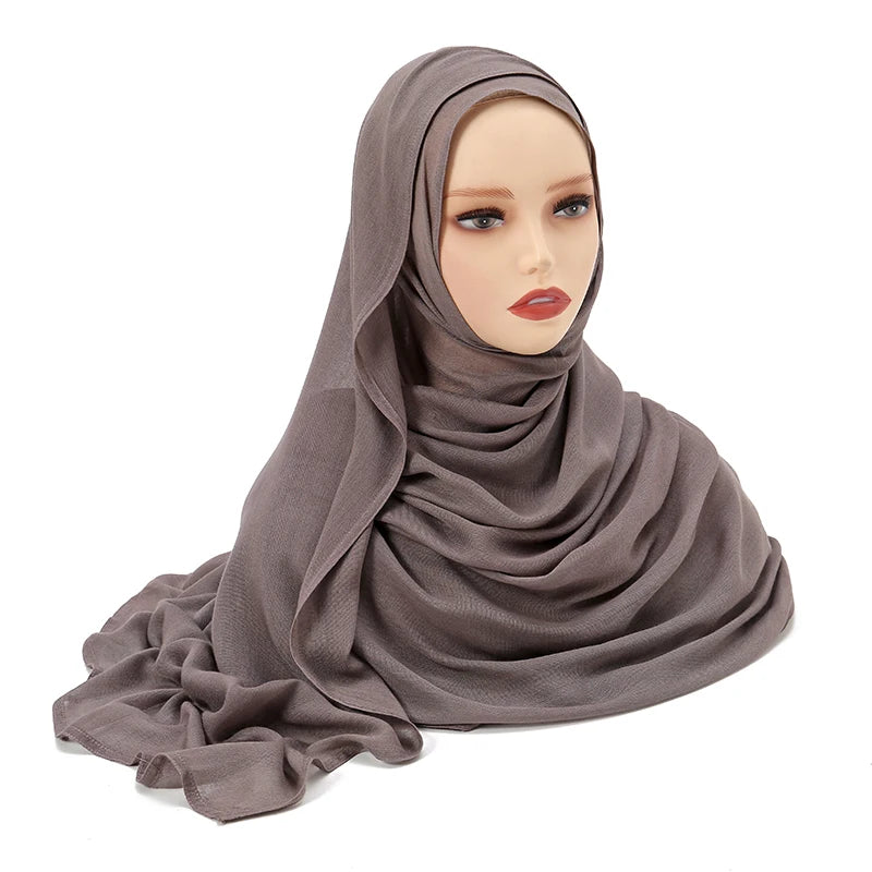 Everyday Essential – Premium Modal Hijab/ Rayon/ Cotton Shawls For Women 190*85cm