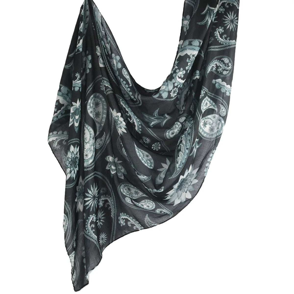 Watercolor Floral Modal Hijab/ Breathable /Soft