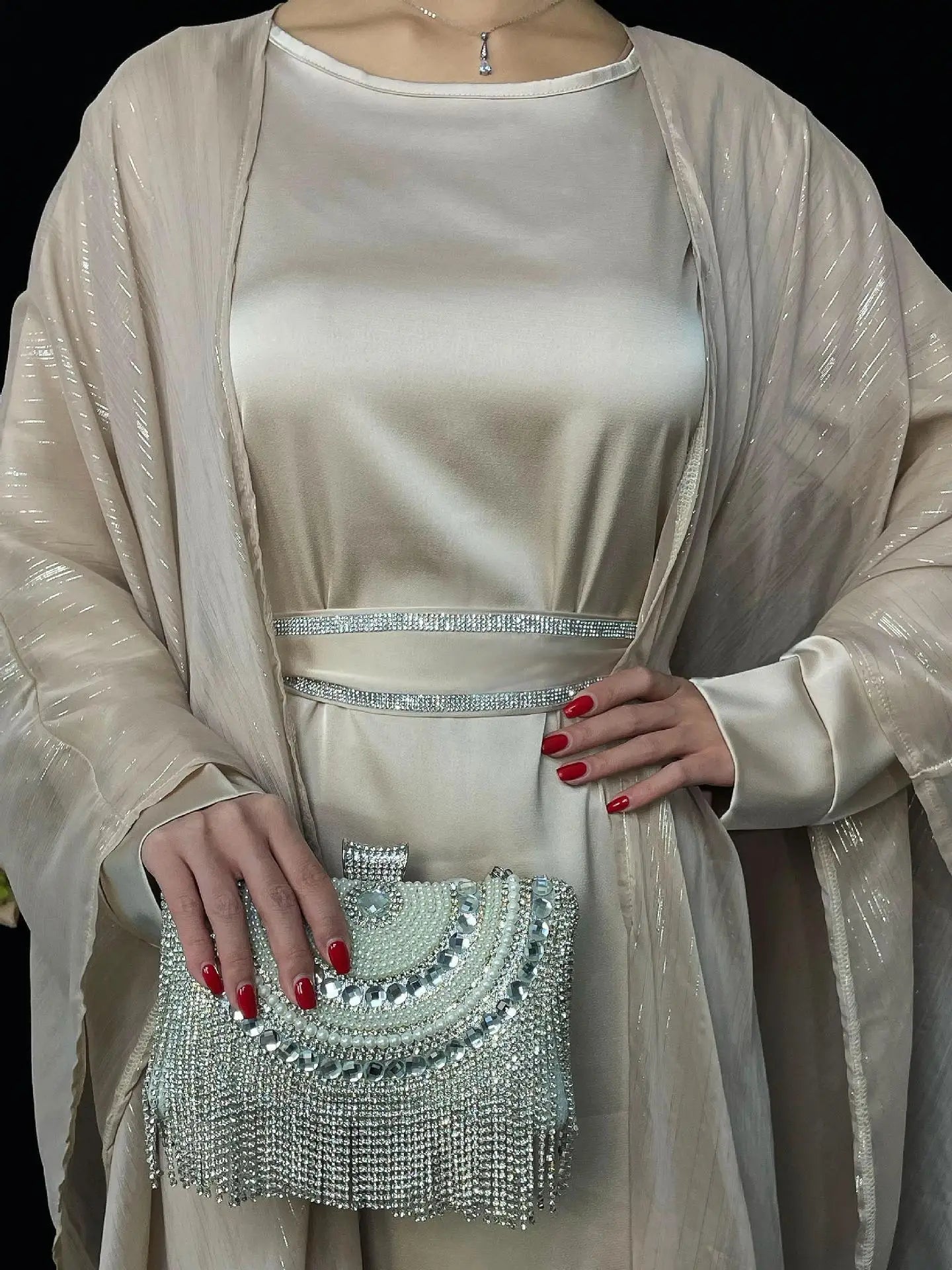 Velora Luxe Abaya set β Eid & Ramadan Modest Long Dress (LX13)