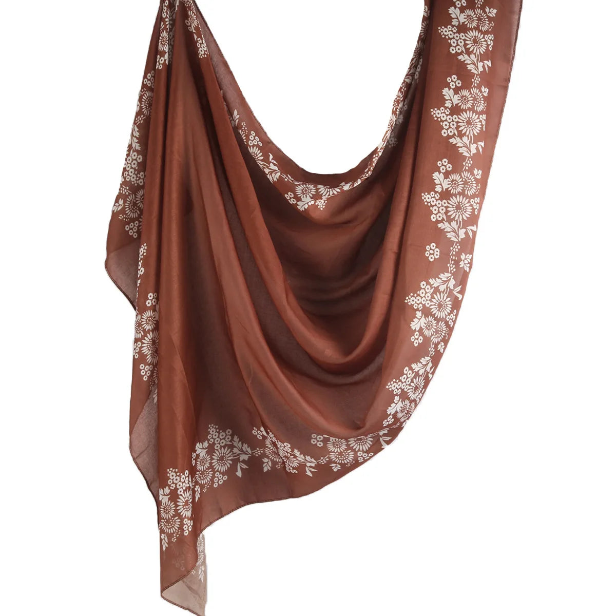 Watercolor Floral Modal Hijab/ Breathable /Soft