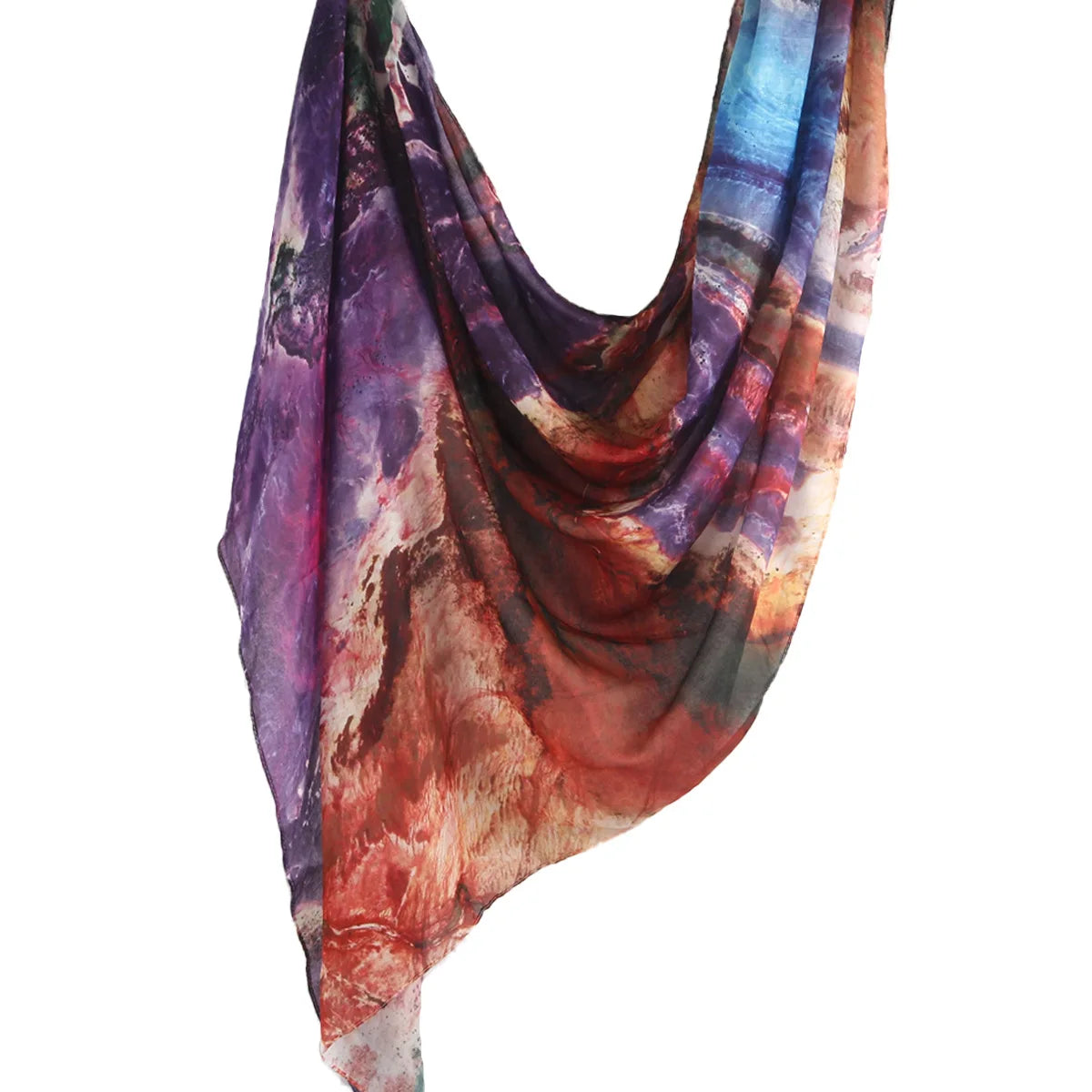 Watercolor Floral Modal Hijab/ Breathable /Soft