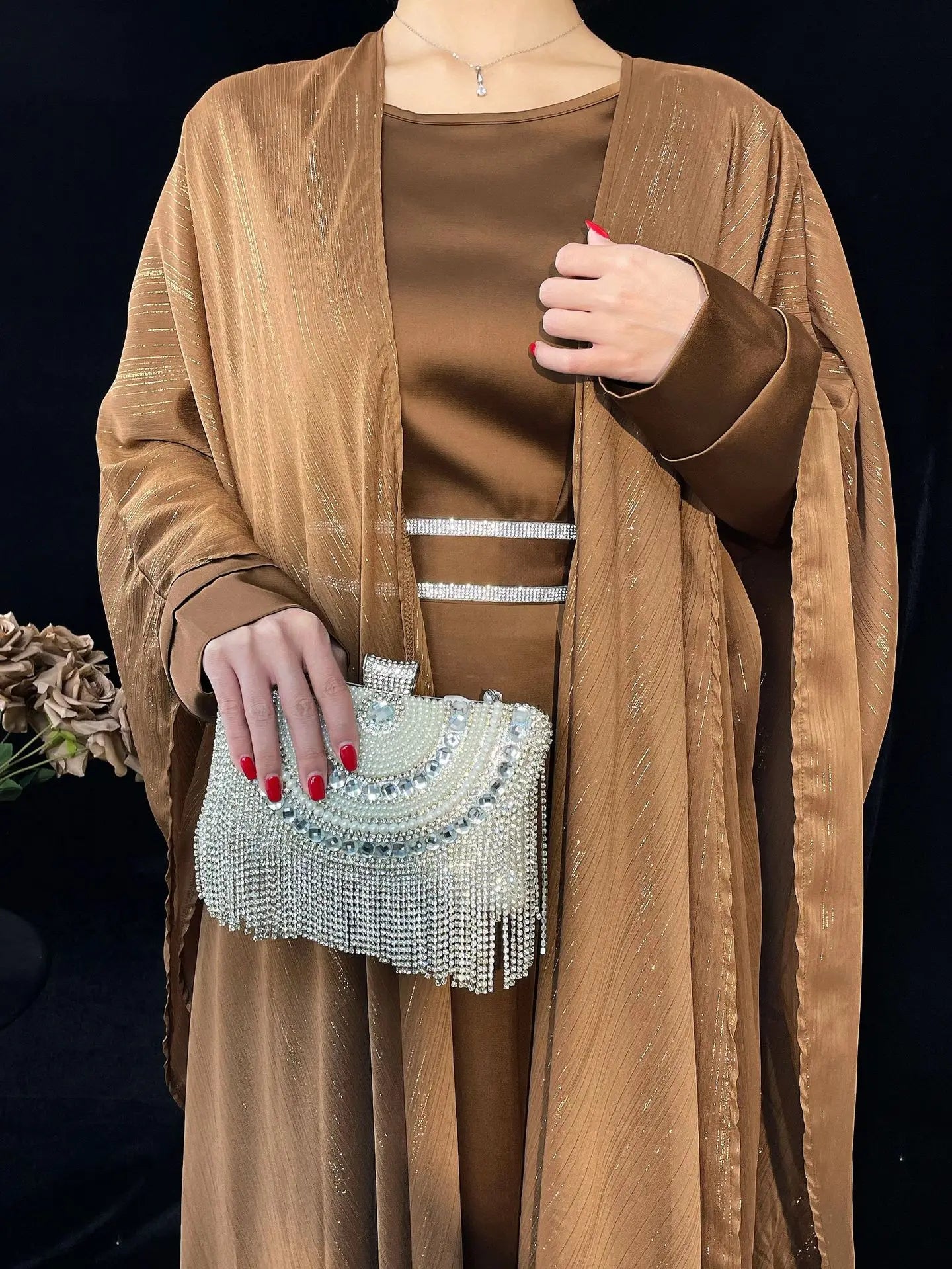 Velora Luxe Abaya set β Eid & Ramadan Modest Long Dress (LX13)