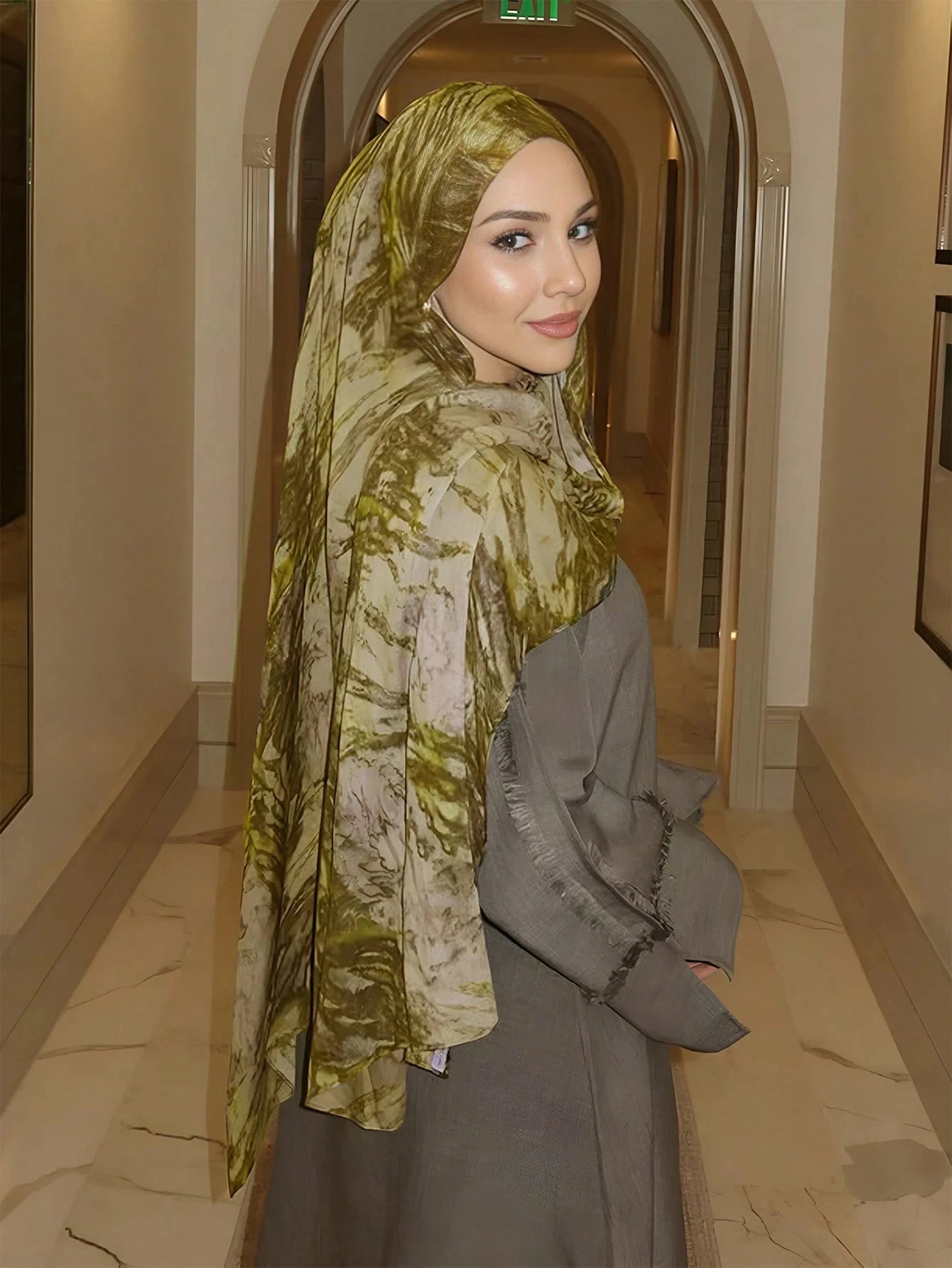 New Watercolor Modal Hijab Scarf Digital Printed