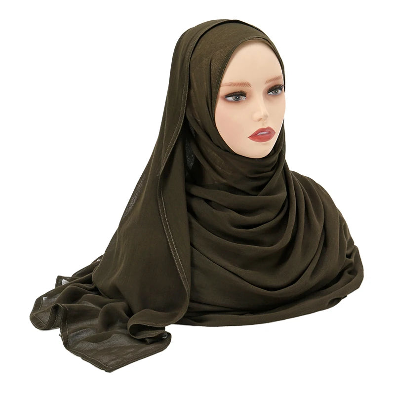 Everyday Essential – Premium Modal Hijab/ Rayon/ Cotton Shawls For Women 190*85cm