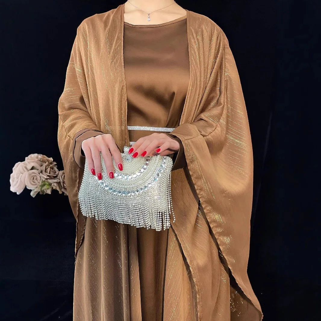 Velora Luxe Abaya set β Eid & Ramadan Modest Long Dress (LX13)
