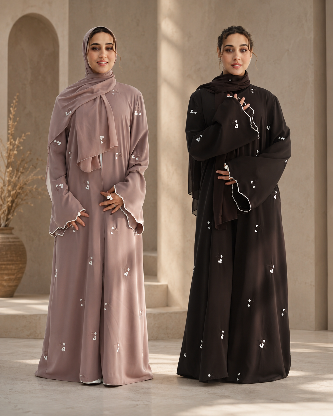 Mirae Abaya Set - Daily and Ramadan Modest Long Dress (D5A)