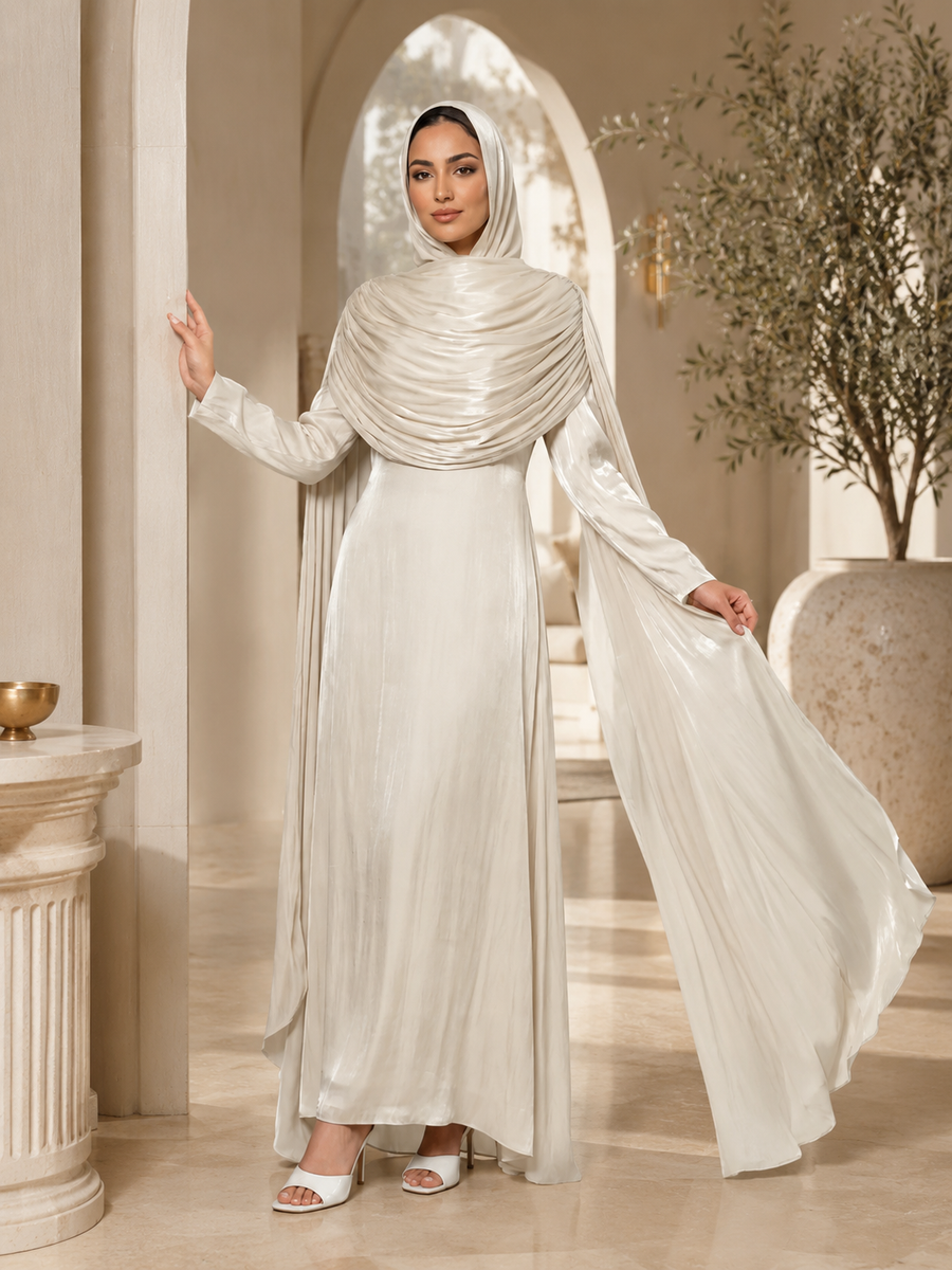 Aurelia Satin Gown Abaya