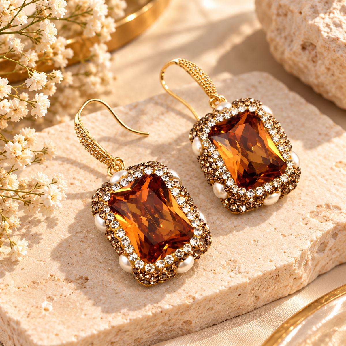 Durrah Pearl & Stone Jewelry Set