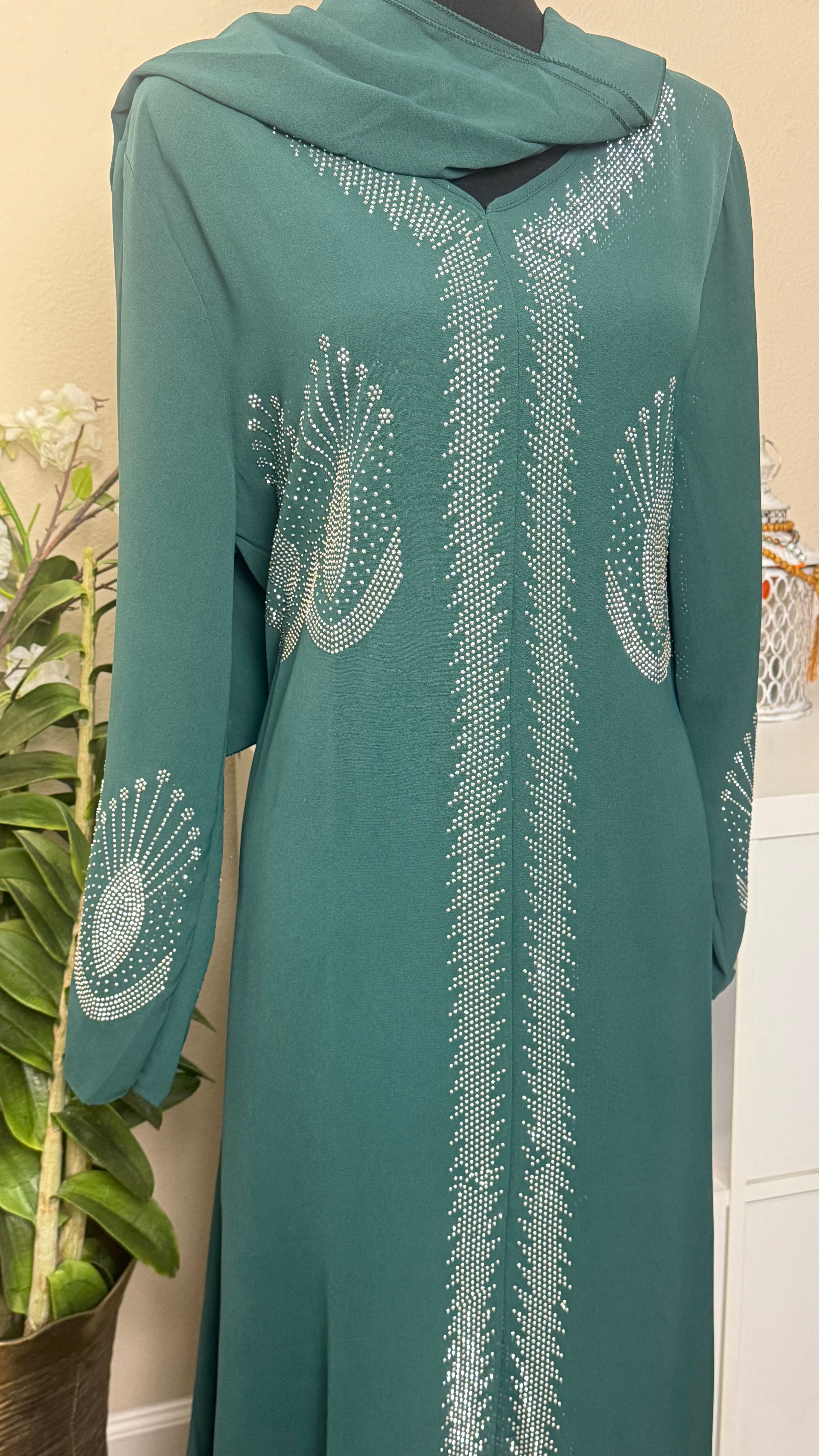 SPK13 Eid abaya/ramadan abaya/ Eid dresses Diamond Shining Stars