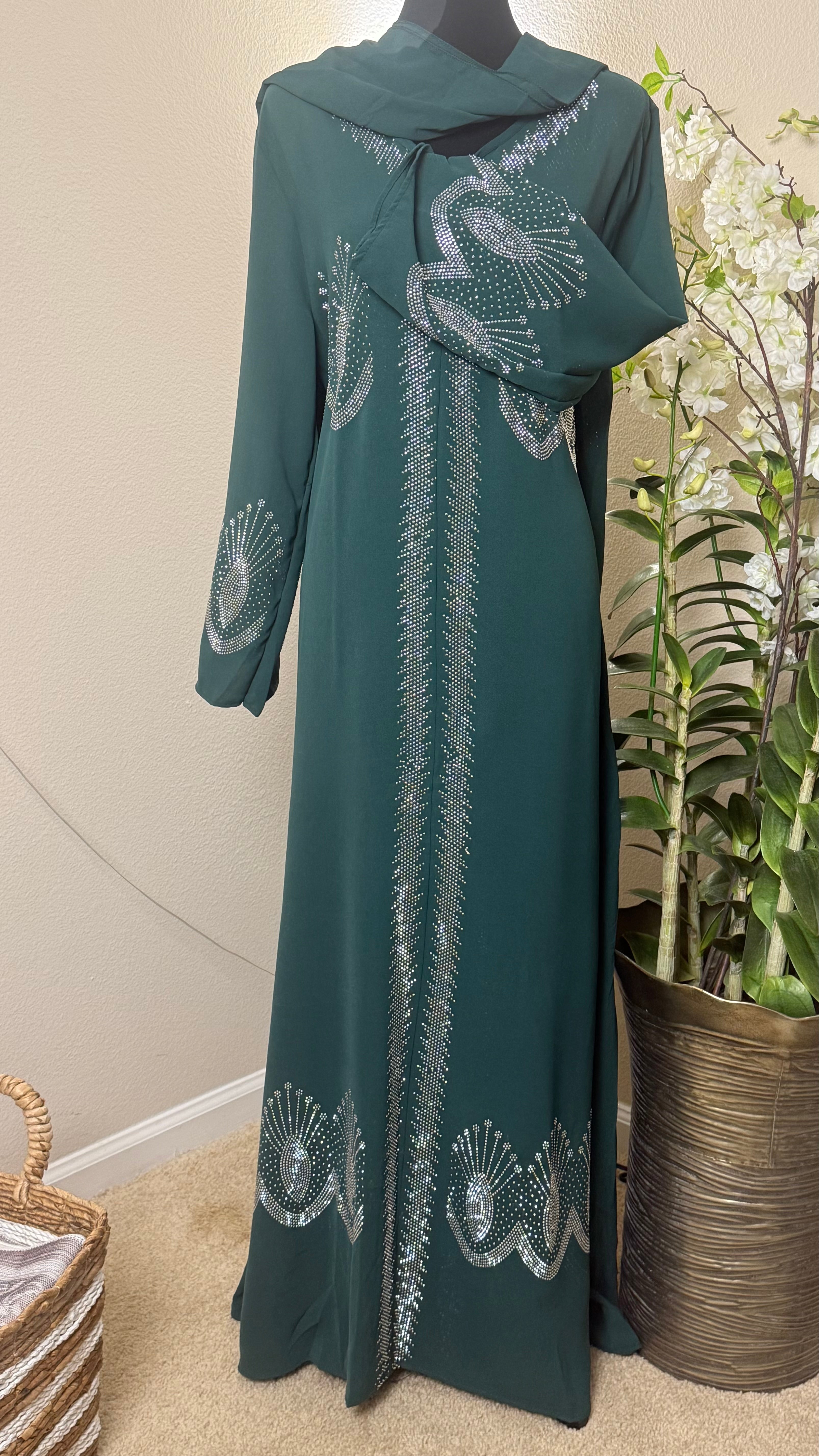 SPK13 Eid abaya/ramadan abaya/ Eid dresses Diamond Shining Stars