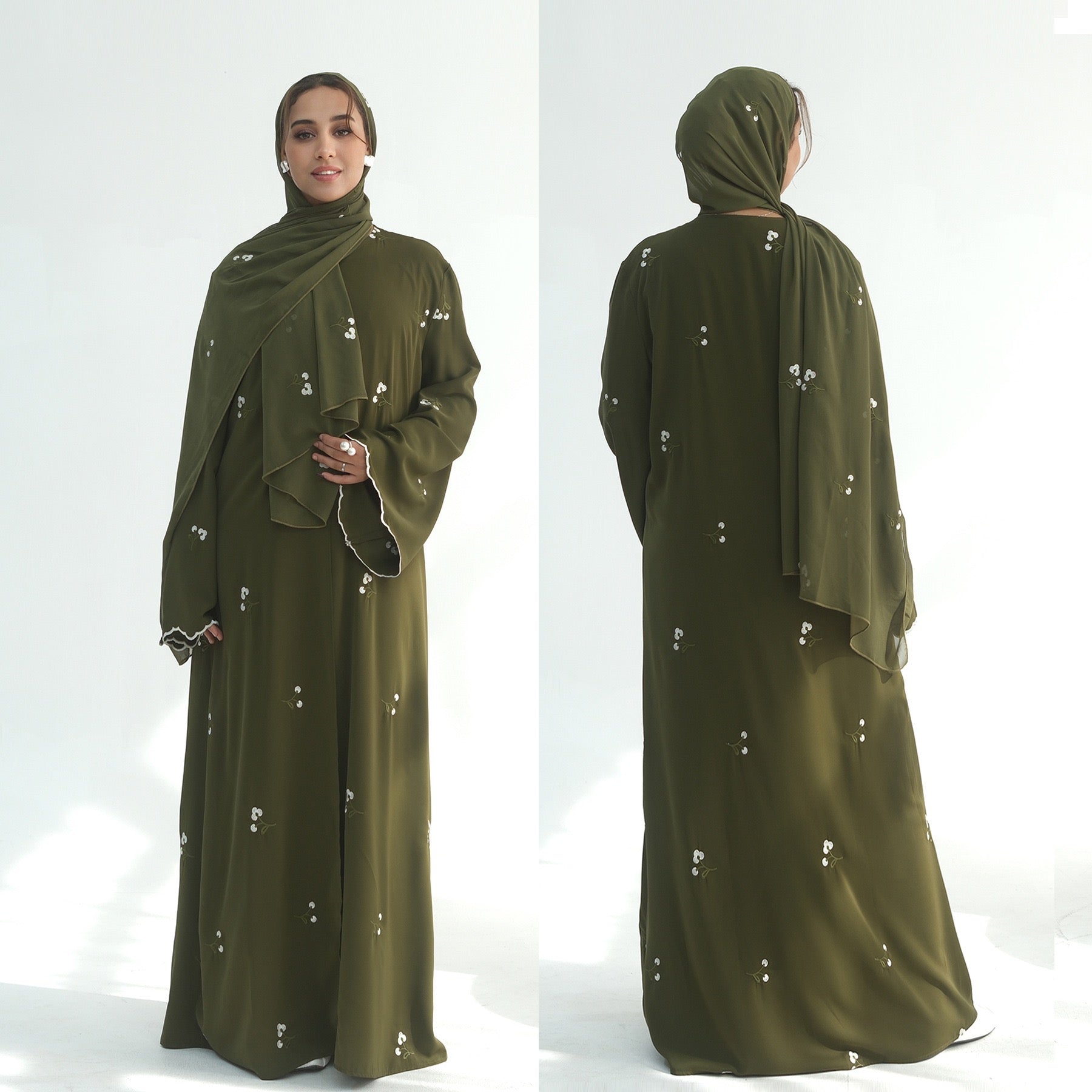 Mirae Abaya Set - Daily and Ramadan Modest Long Dress (D5A)
